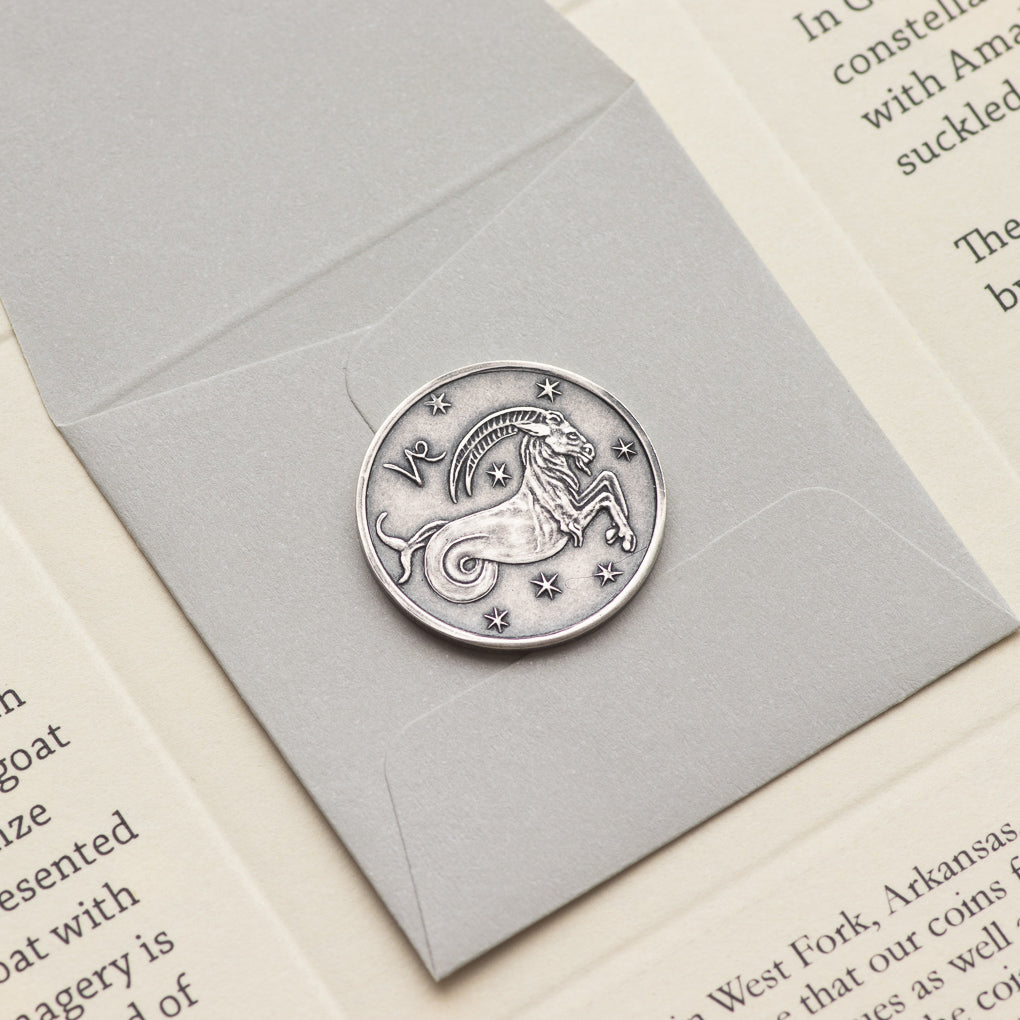 Zodiac Capricorn Moon Silver Coin