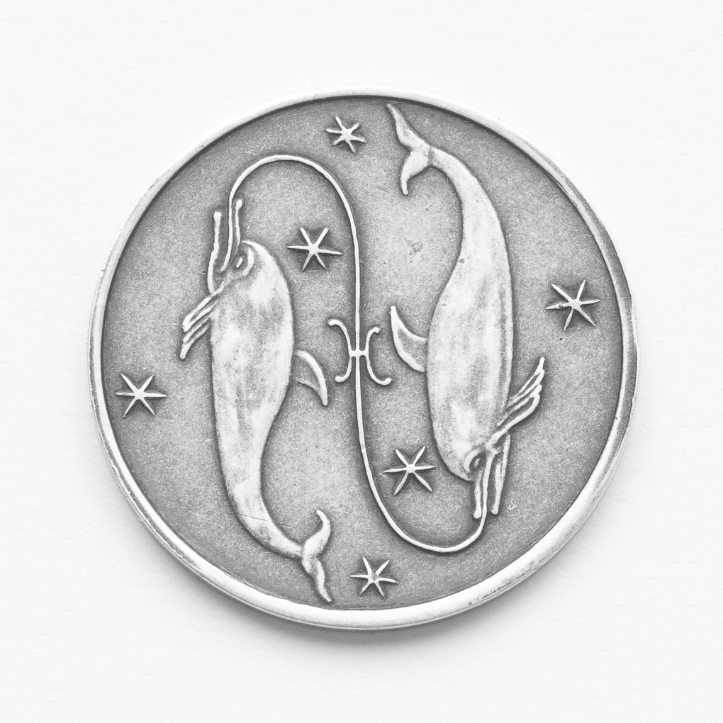 Zodiac Pisces Moon Silver Coin