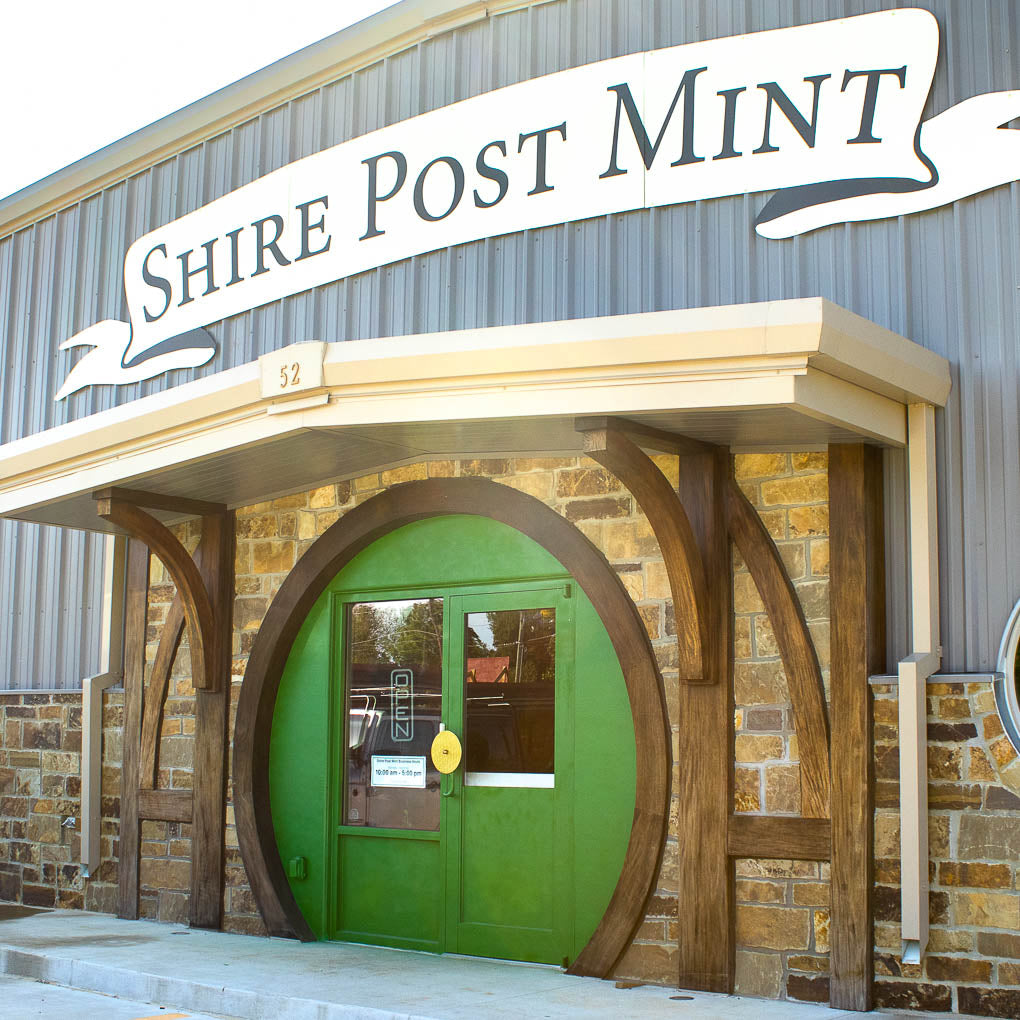 Shire Post Mint's front door in West Fork Arkansas