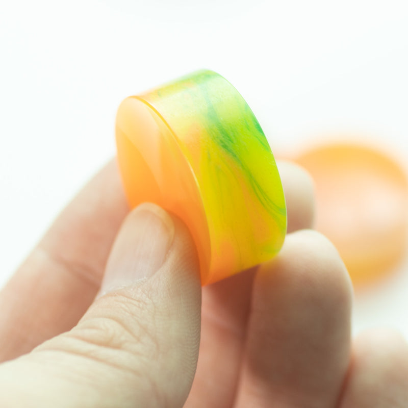 Trixie Upcycled Bowling Ball Worry Stone |  Highlight Fluorescent