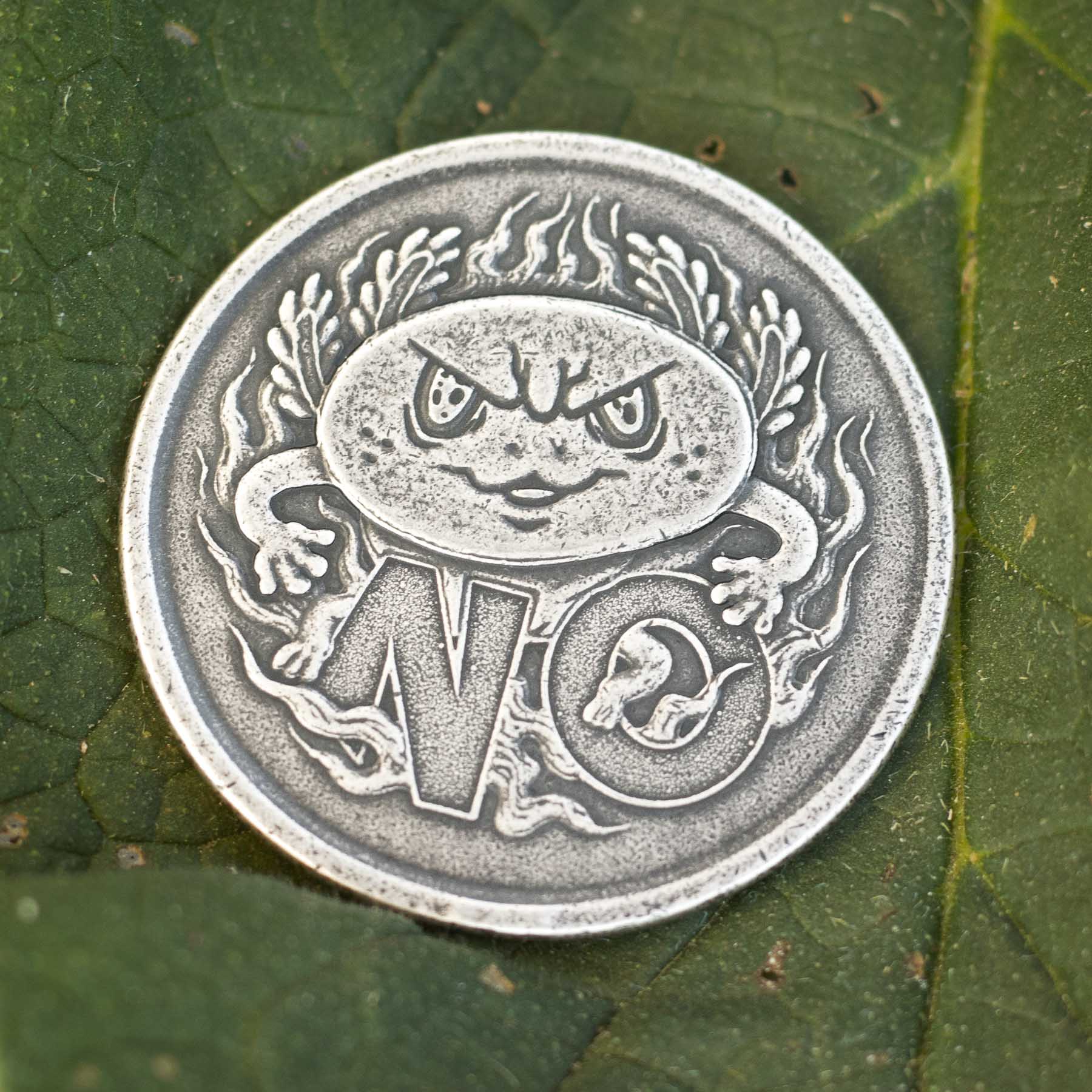 Axolotl Decision Maker Coin in Fine Silver