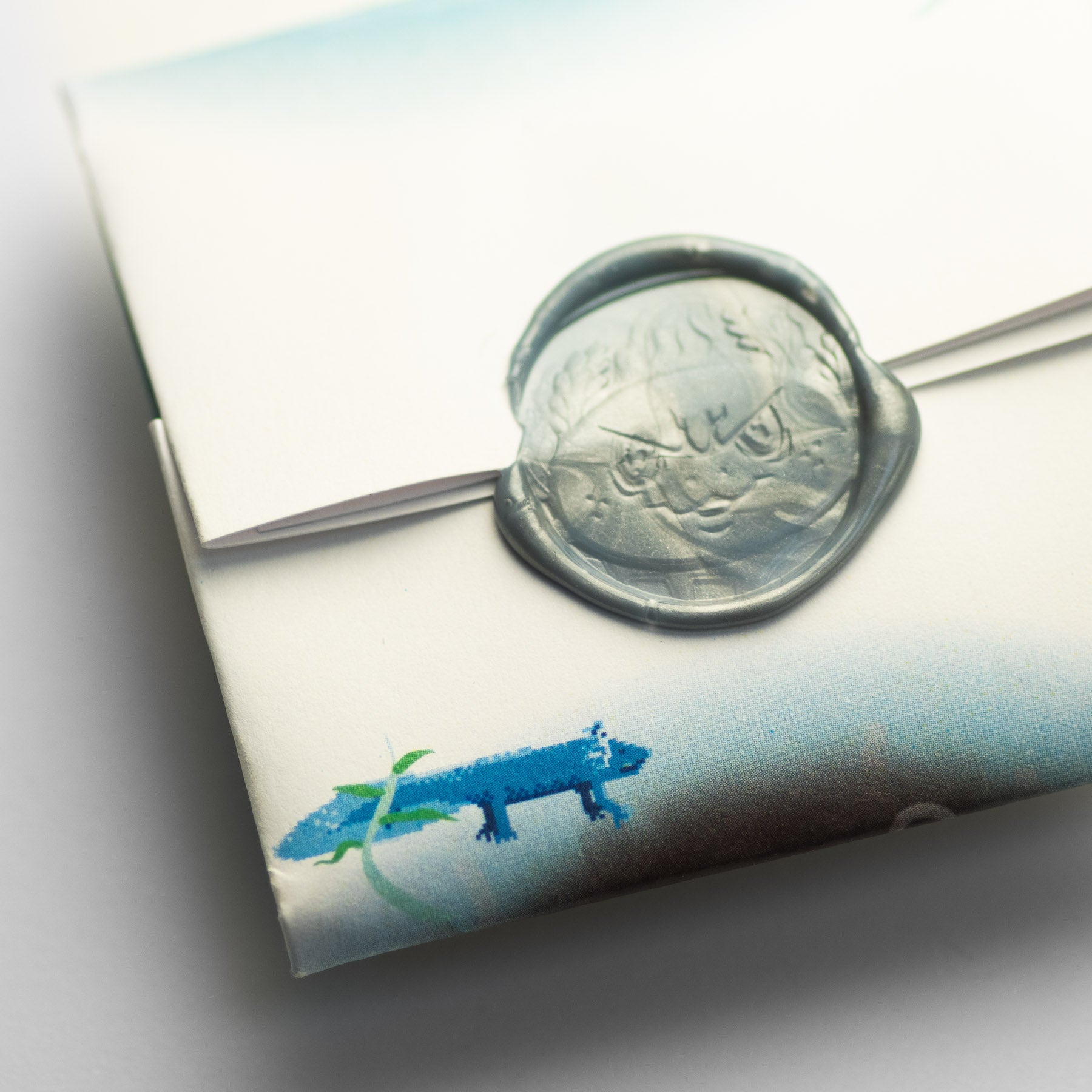 axolotl wax sealed decision maker packaging from shire post mint