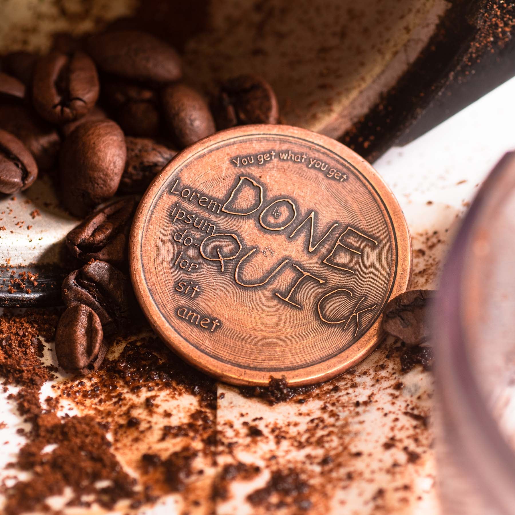 Done Right Done Quick Decision Maker Coin Coffee