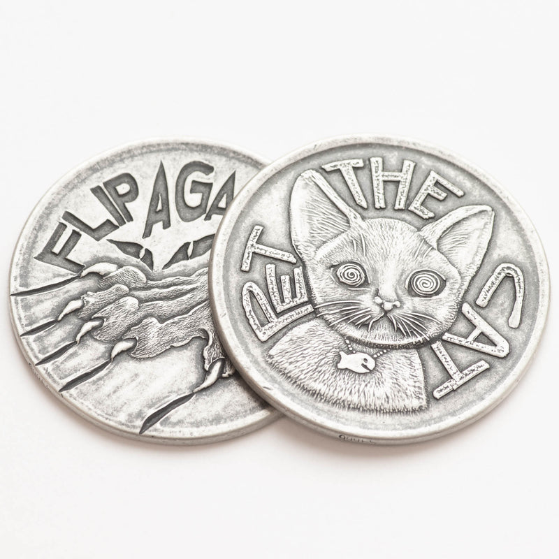 Pet the Cat / Flip Again Silver Decision Maker Coin