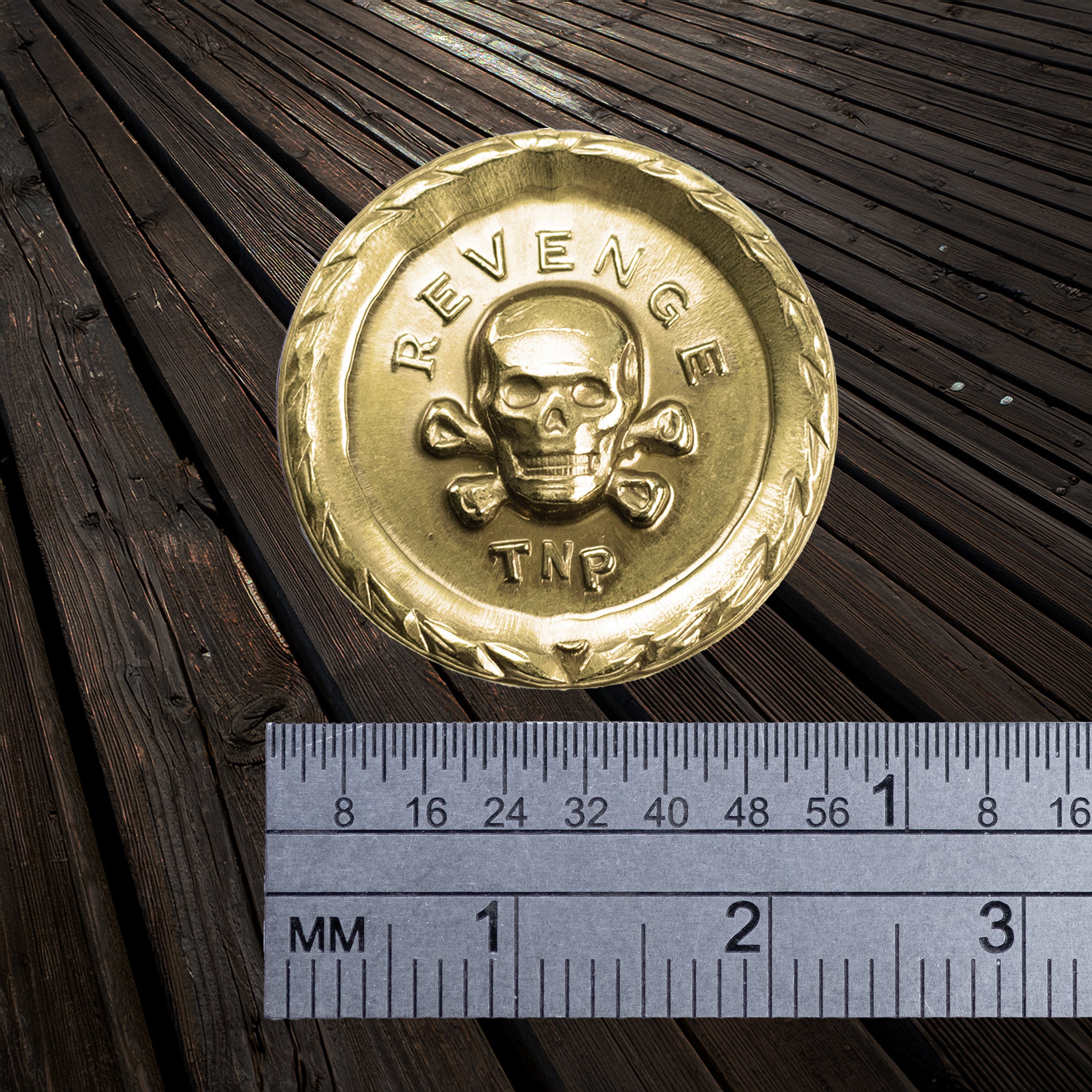 Pirate Roberts Coin in Solid Brass