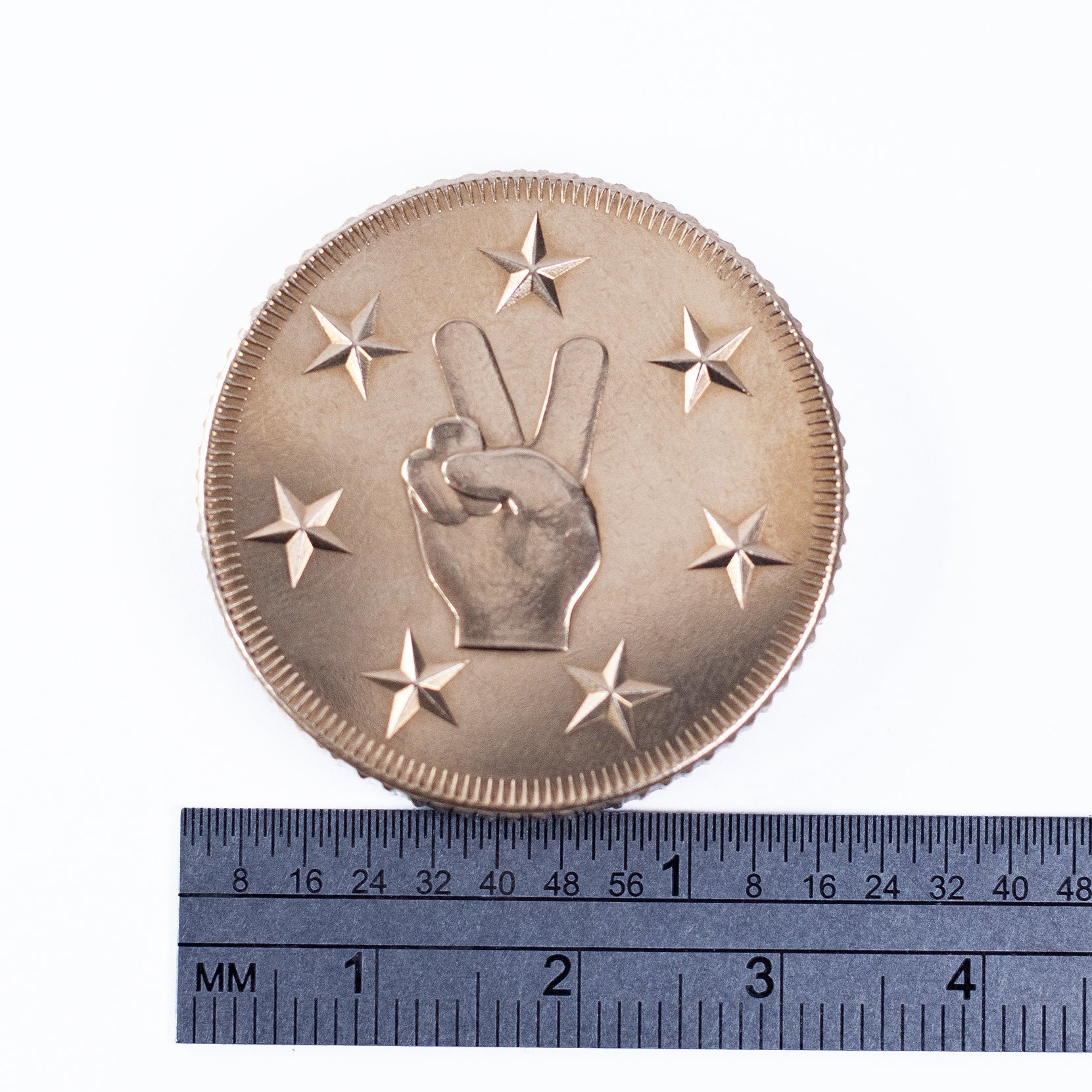 Rugged Lucky Duck Coin in Bronze