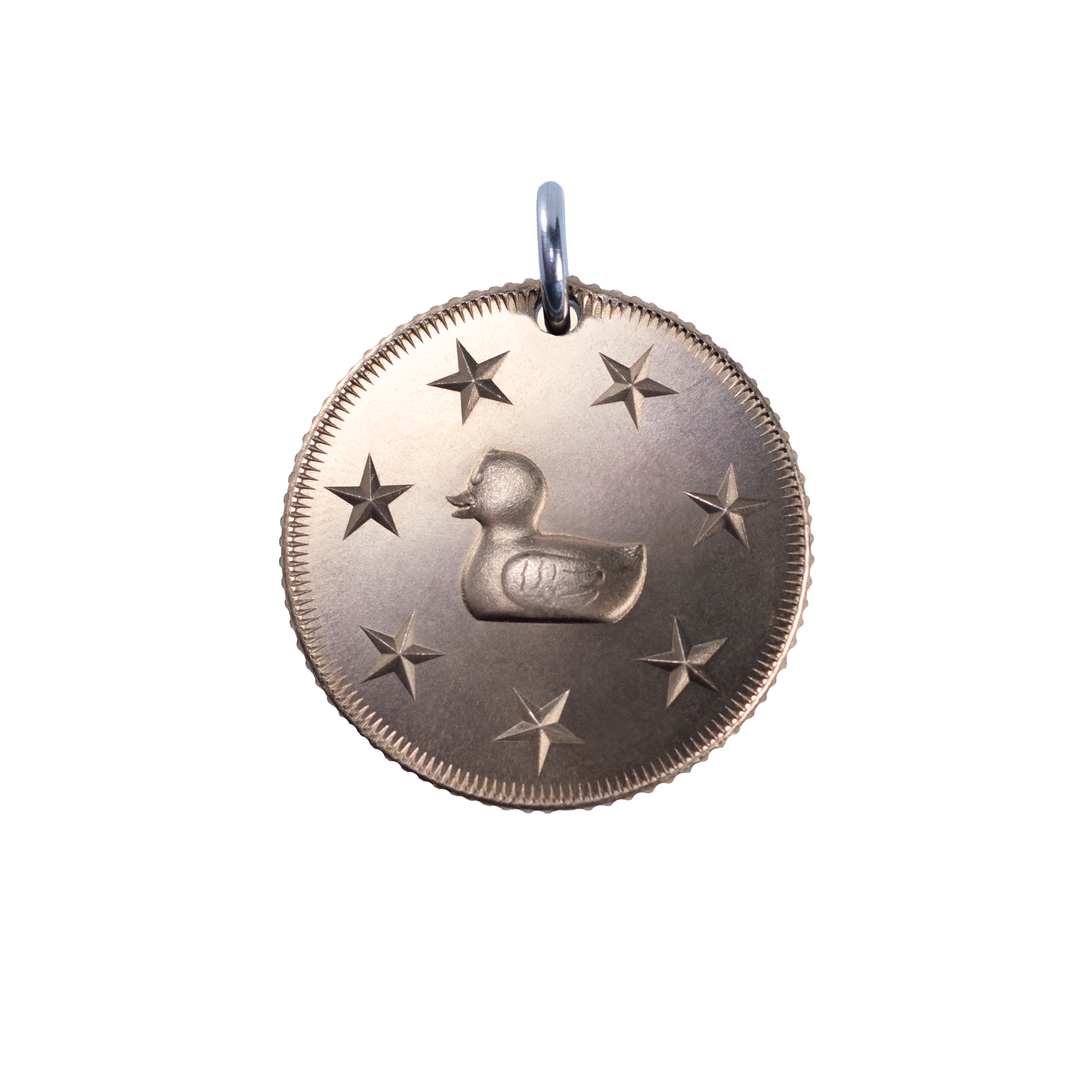 Rugged Lucky Duck Coin in Bronze