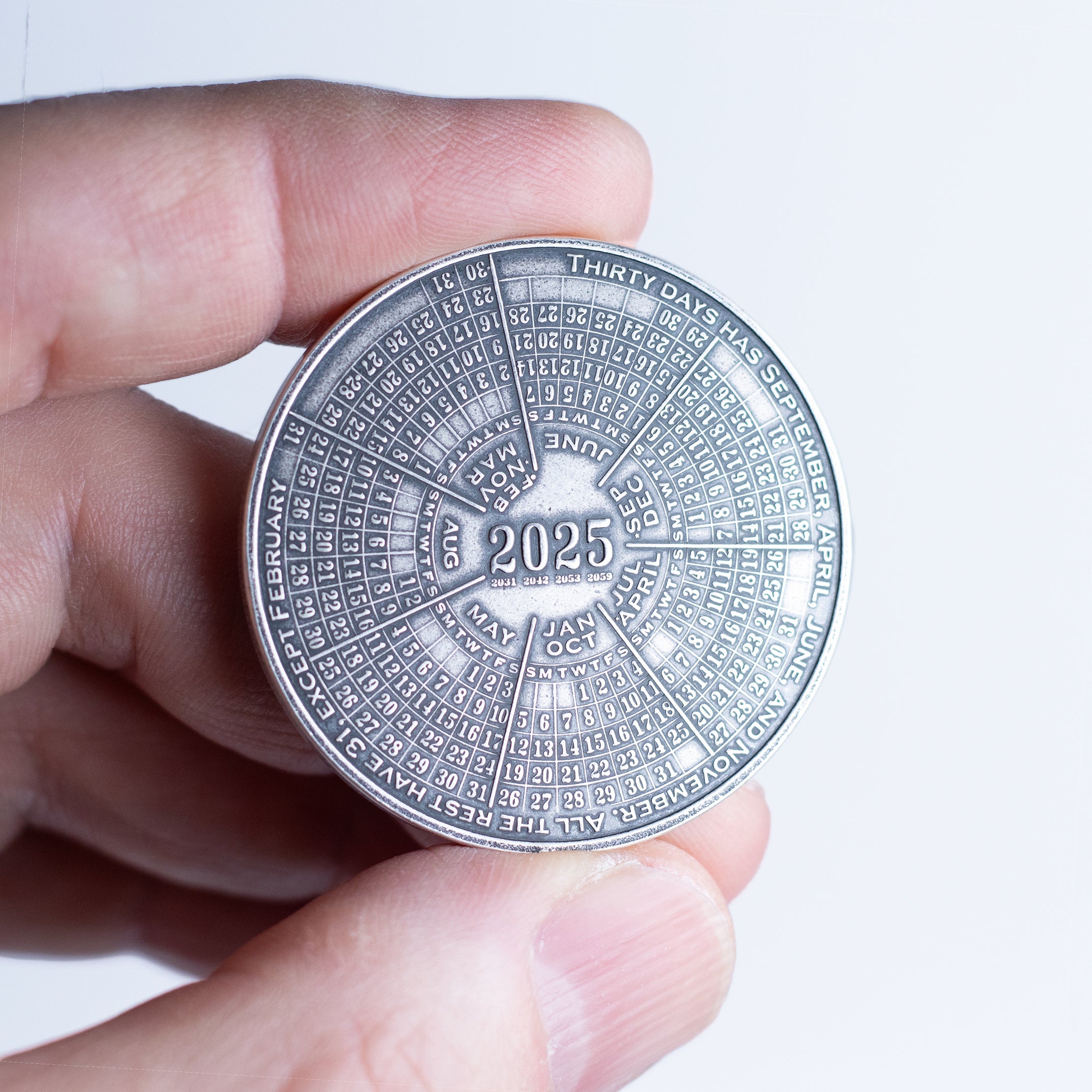 Two-Year Calendar Coin in Silver