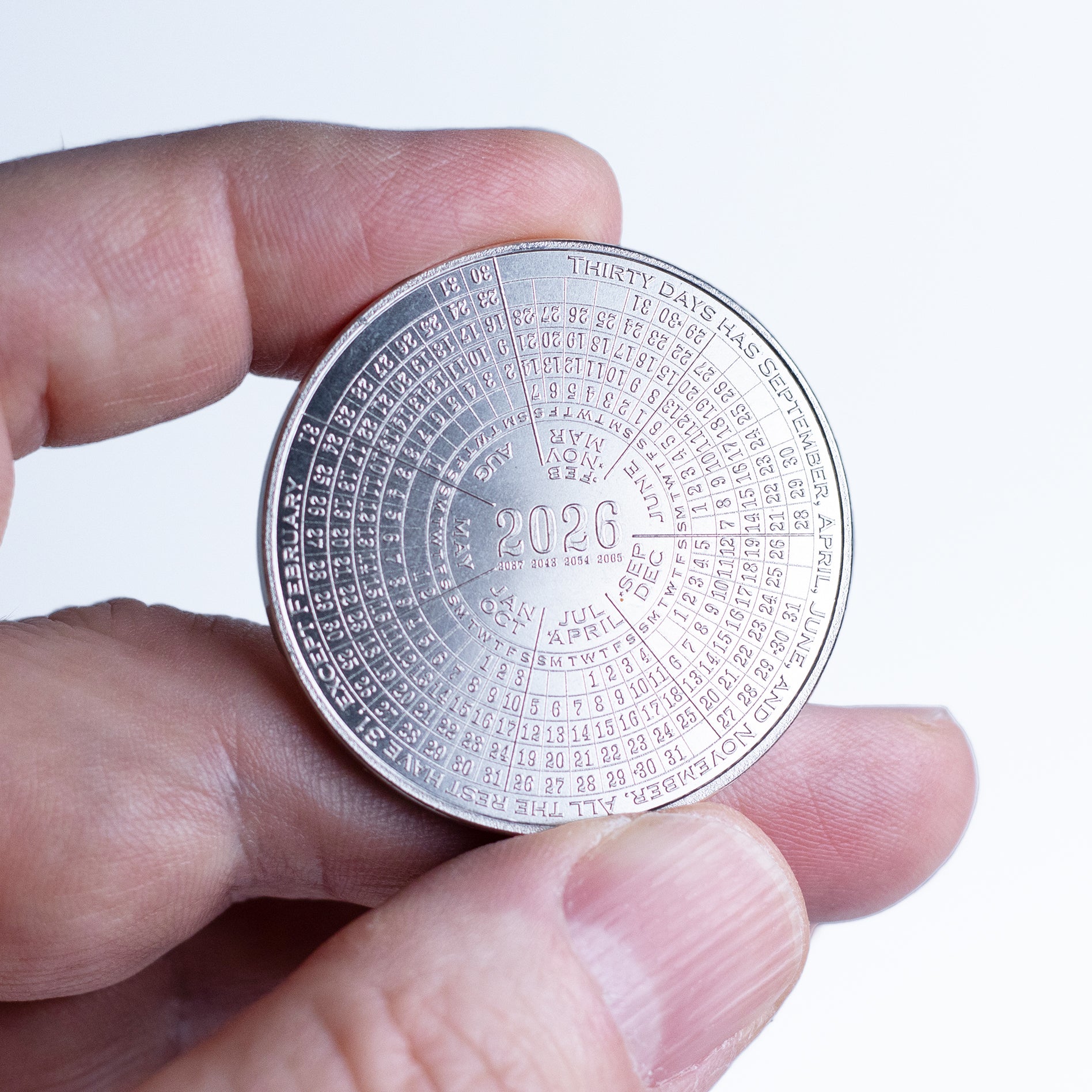 Two-Year Calendar Coin in Silver