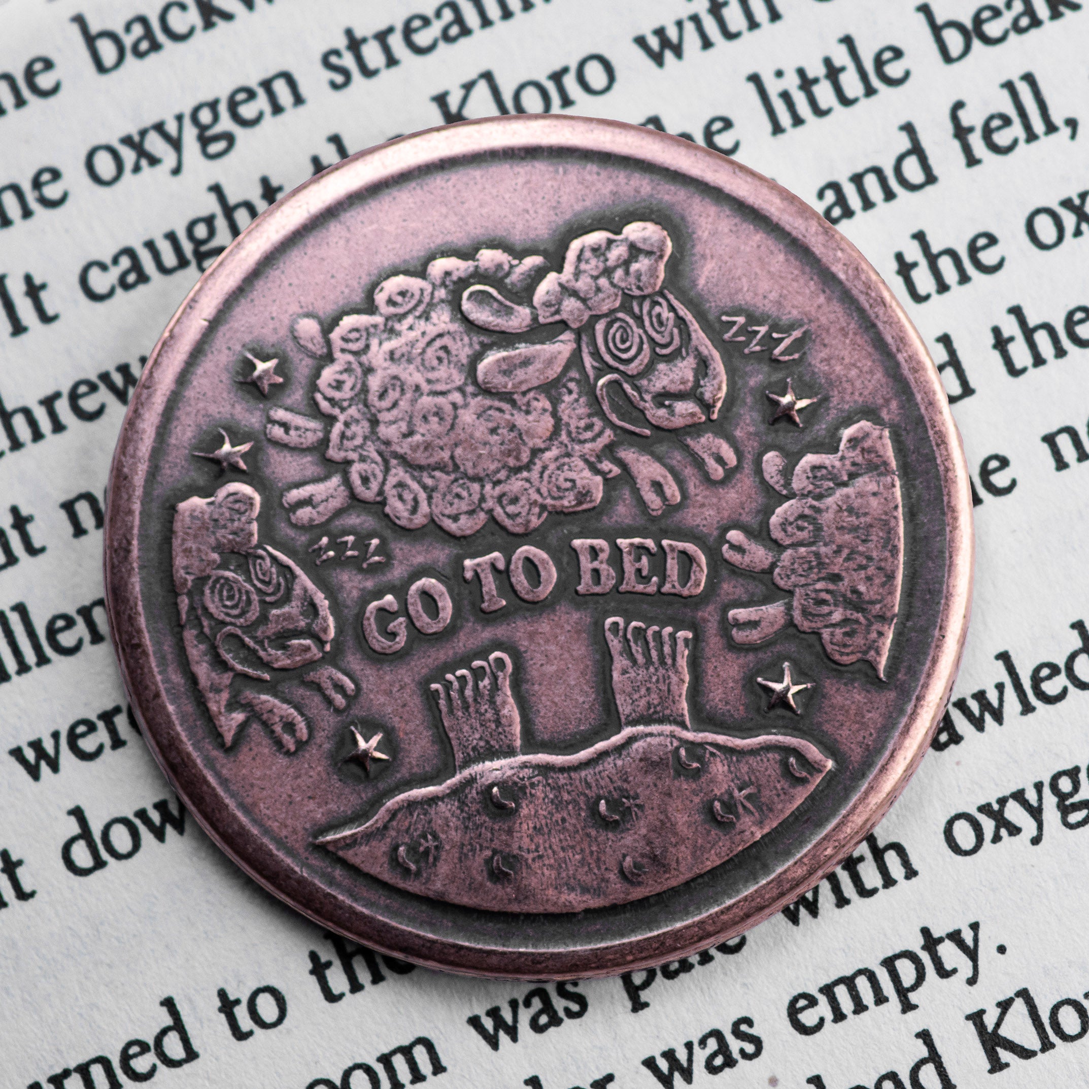 One More Chapter / Go to Bed Copper Decision Maker Coin