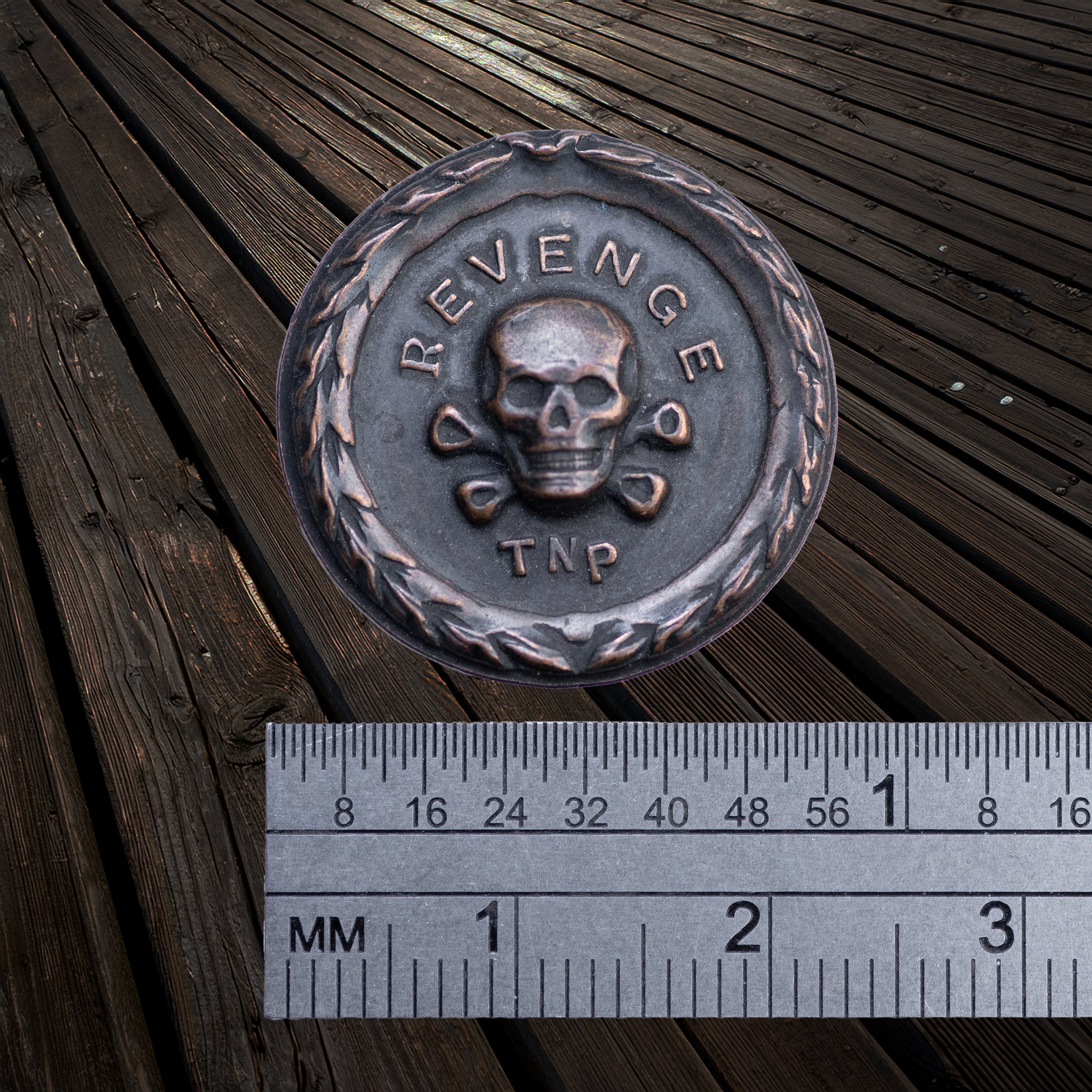Pirate Roberts Coin in Solid Copper