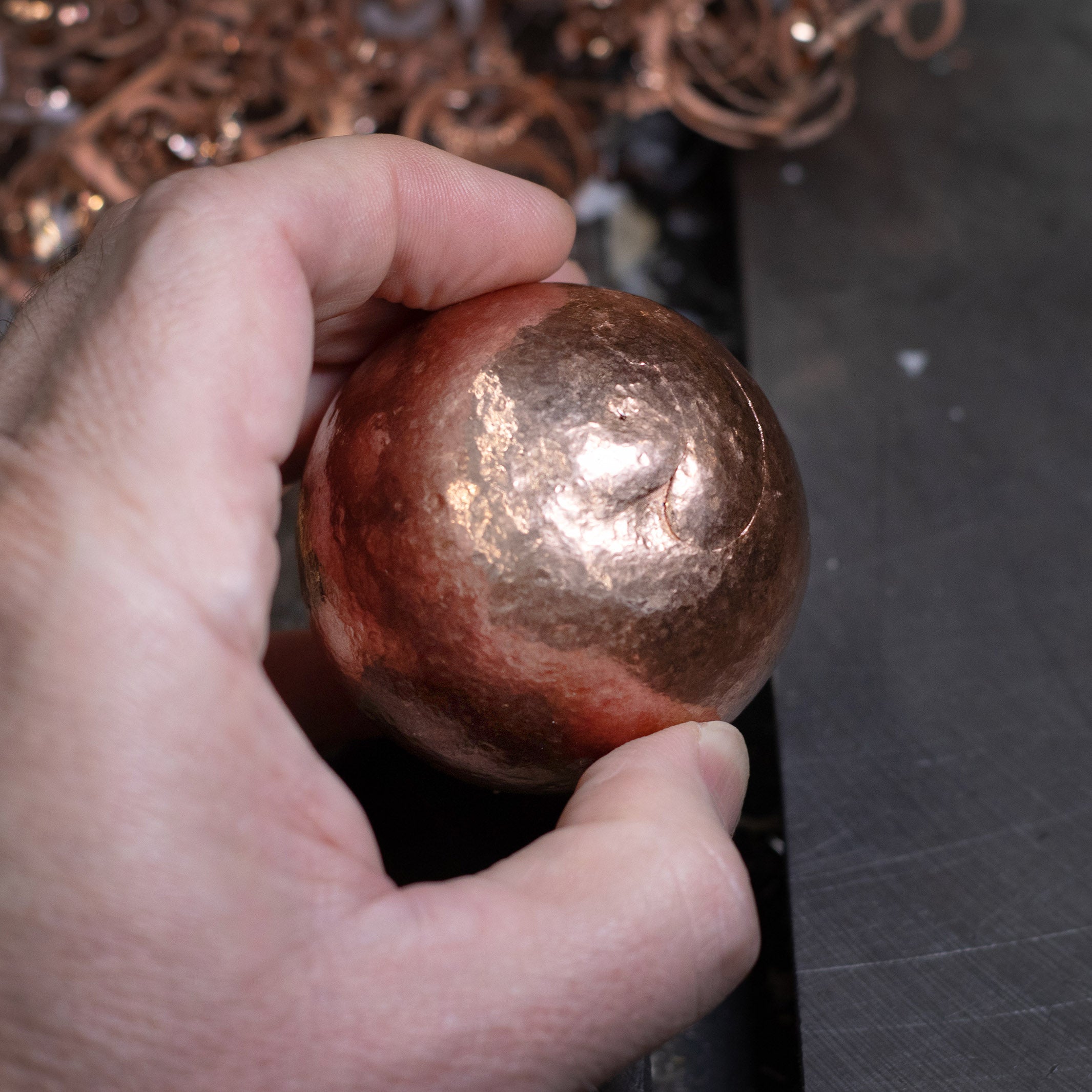 Shire Post Mint Copper Cast Orb