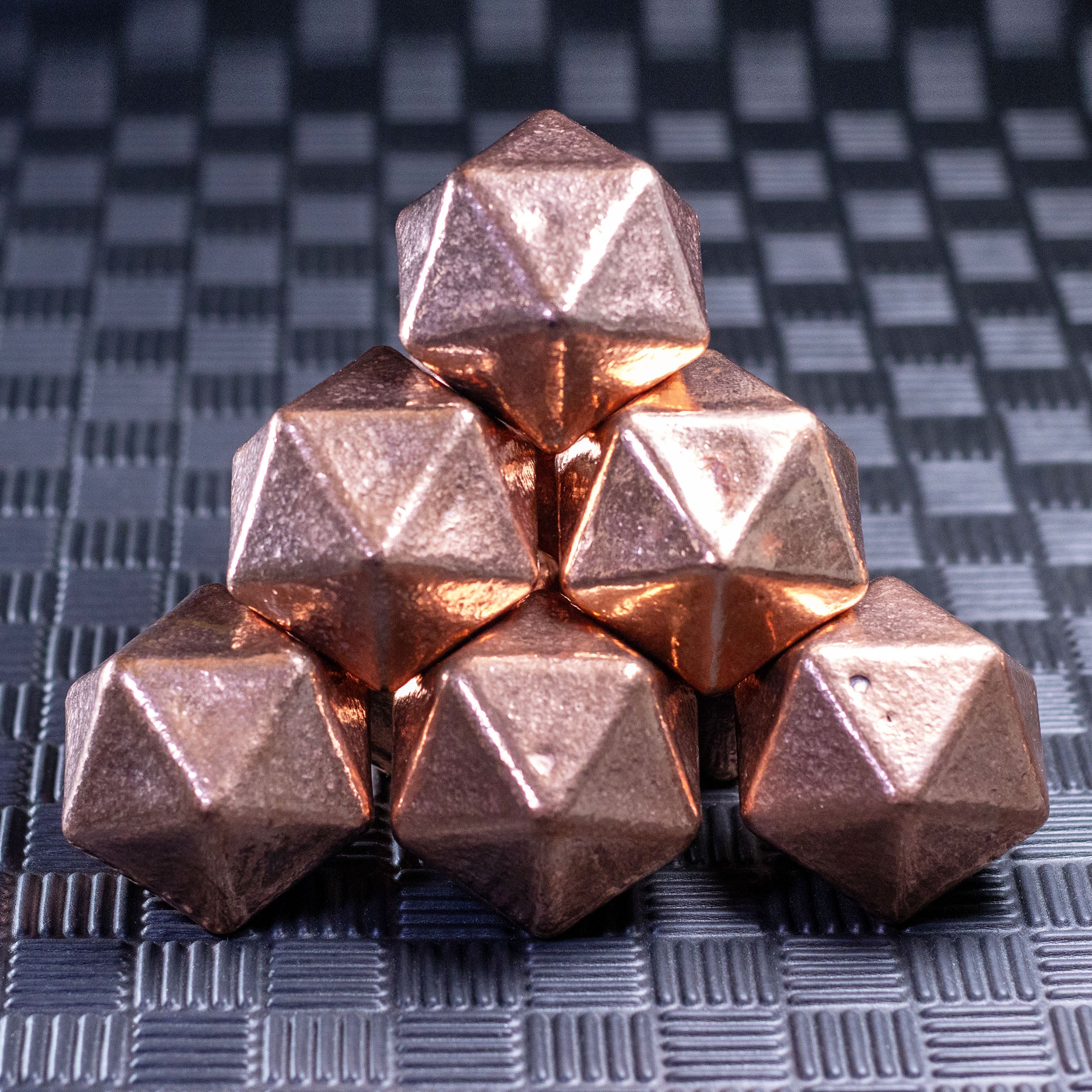 Shire Post Mint Copper Cast Icosahedron 