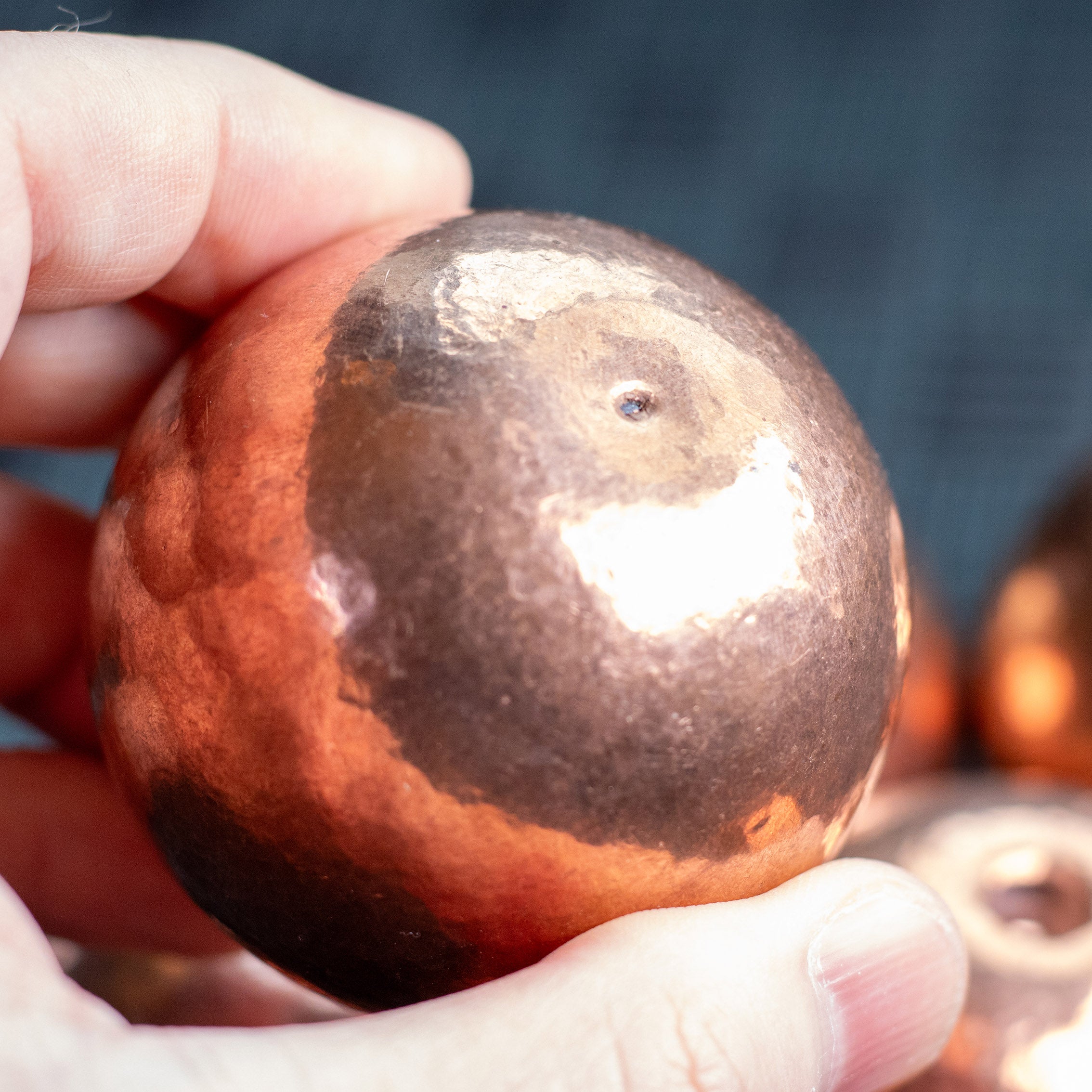 Shire Post Mint Copper Cast Orb
