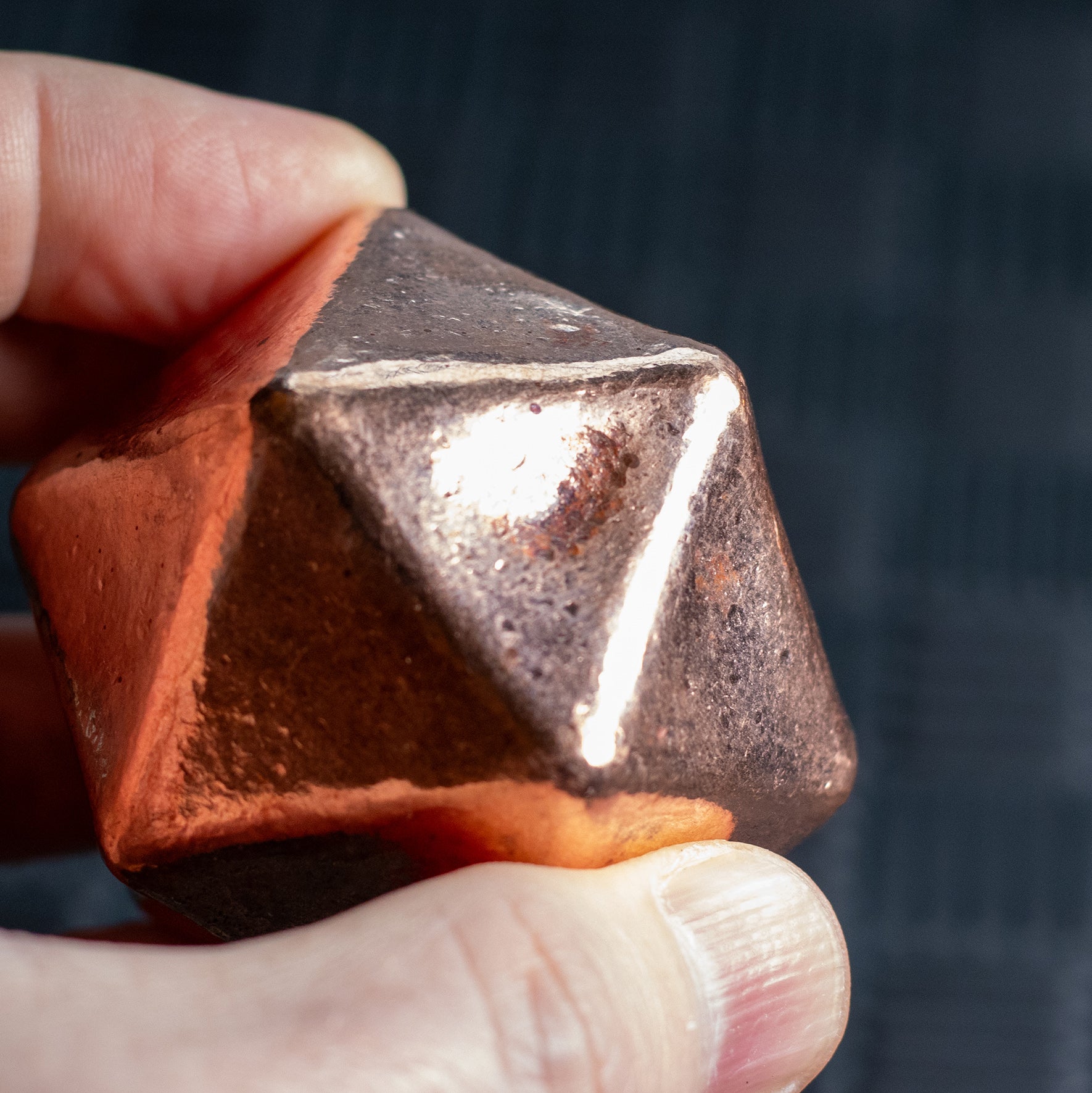 Shire Post Mint Copper Cast Icosahedron 