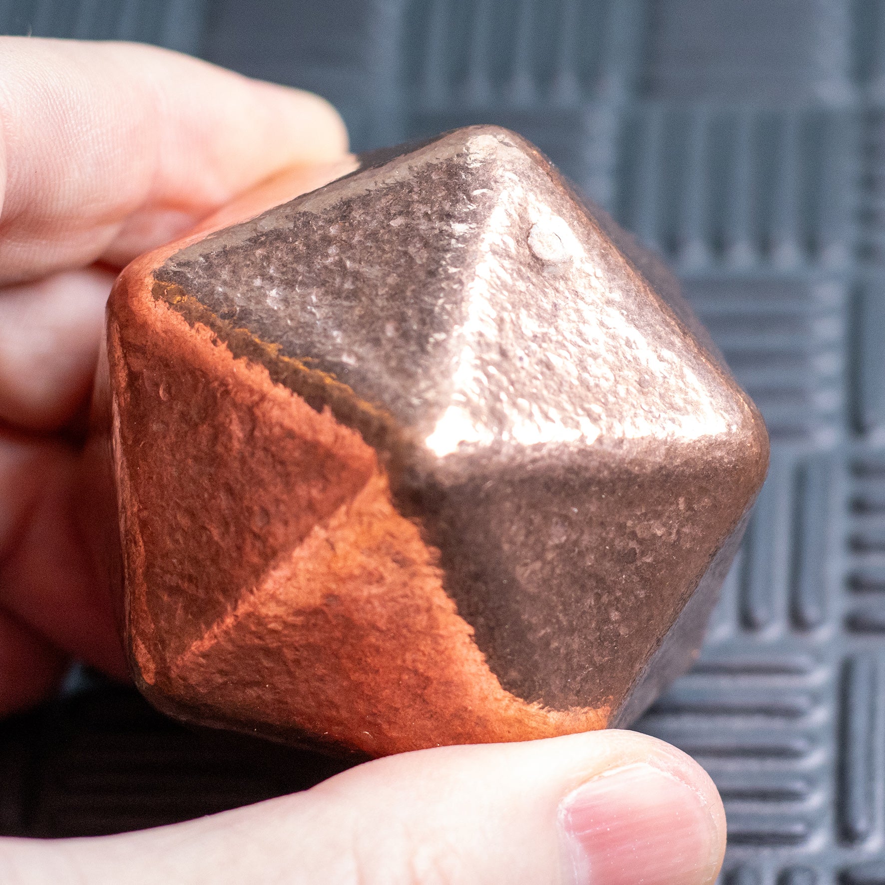 Shire Post Mint Copper Cast Icosahedron 