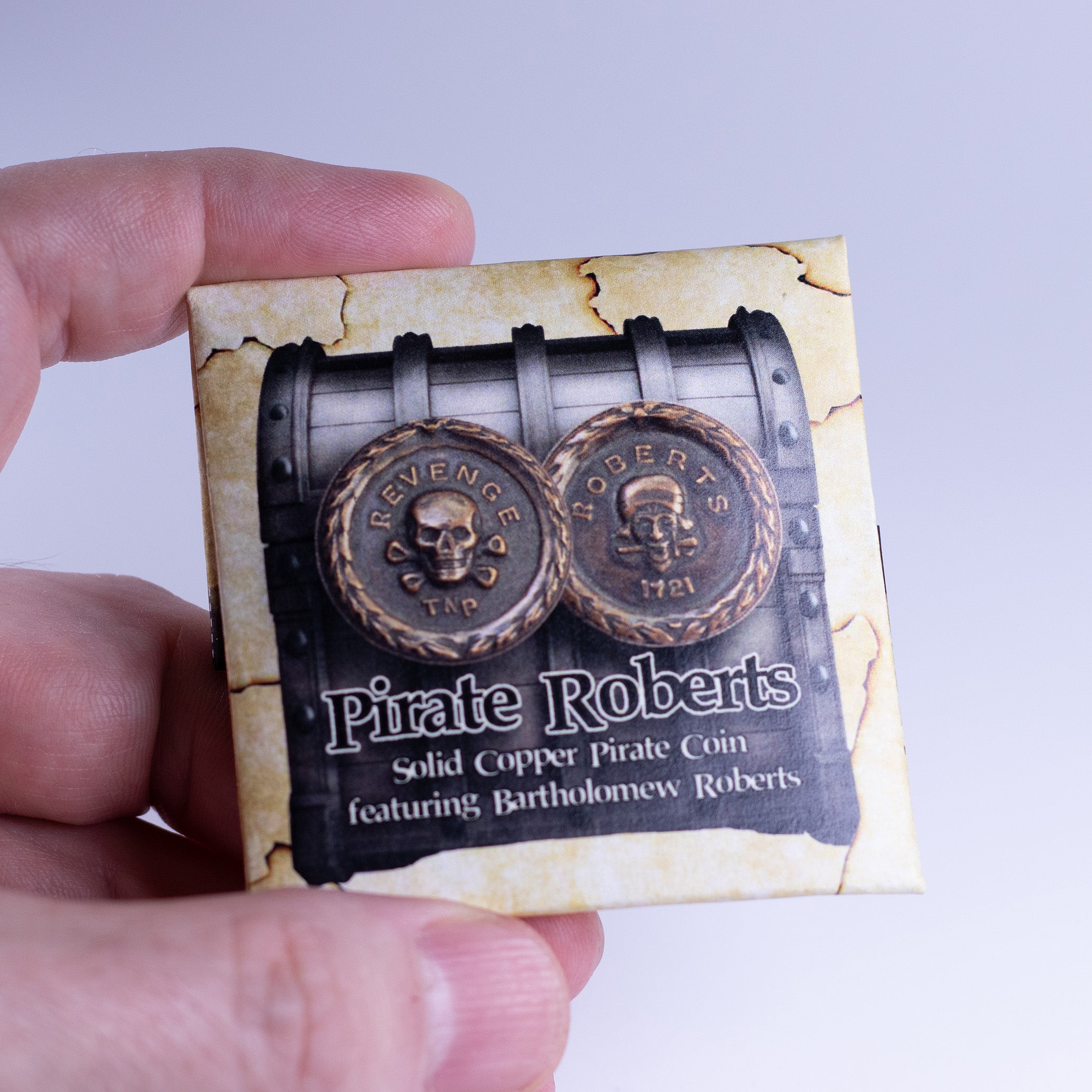 Pirate Roberts Coin in Solid Copper