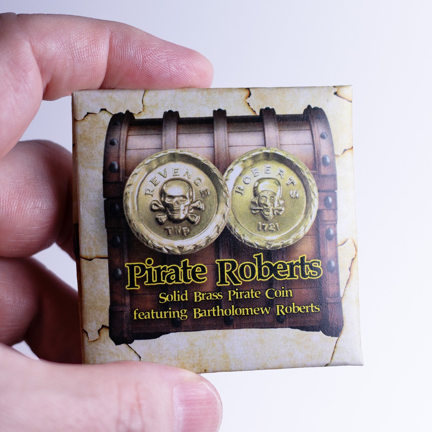 Pirate Roberts Coin in Solid Brass