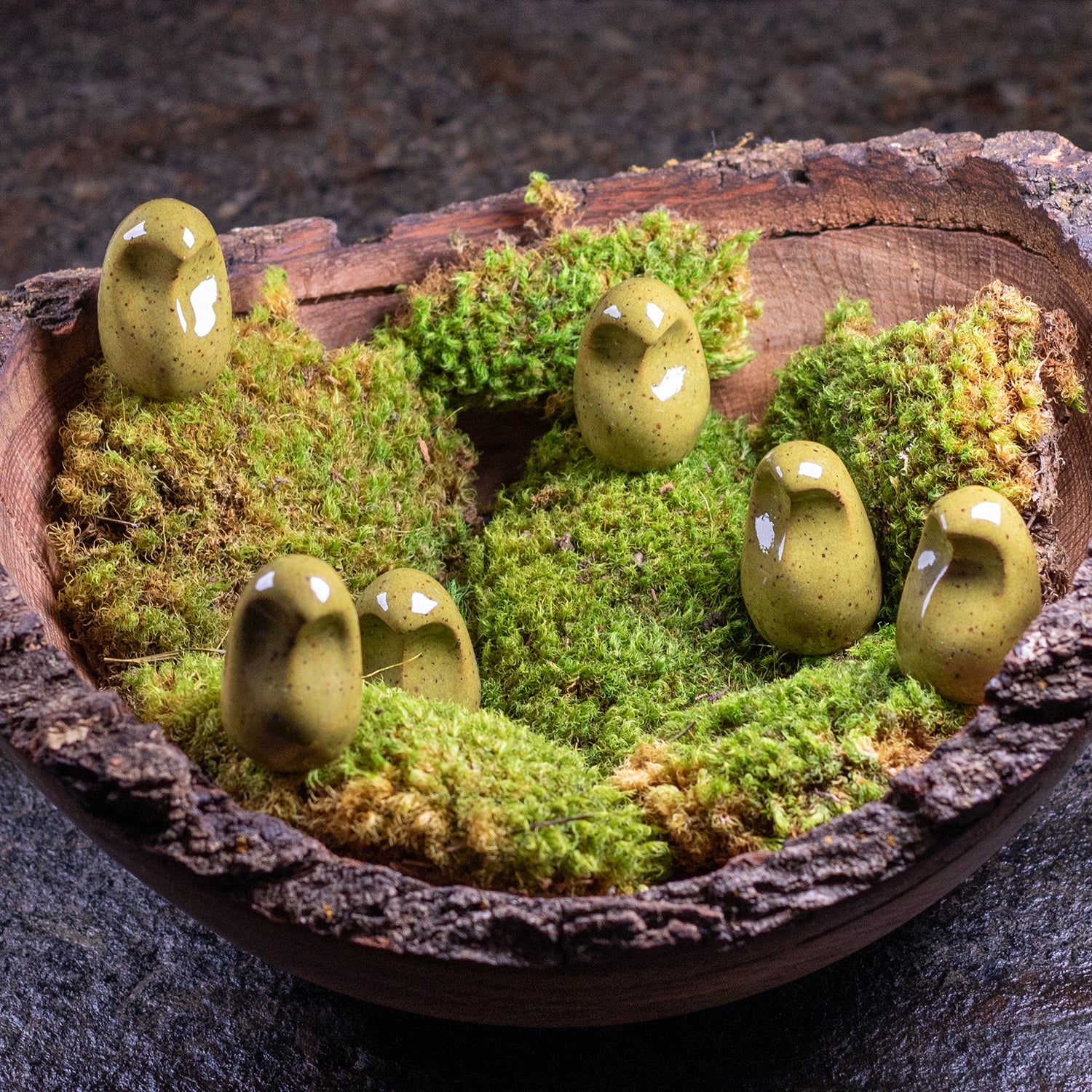 Fidget Finches Ceramic Bird Worry Stone