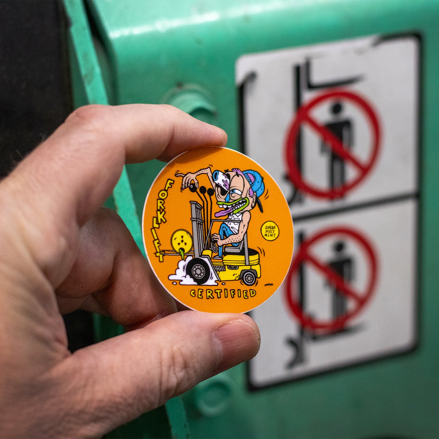 Forklift Certified Sticker