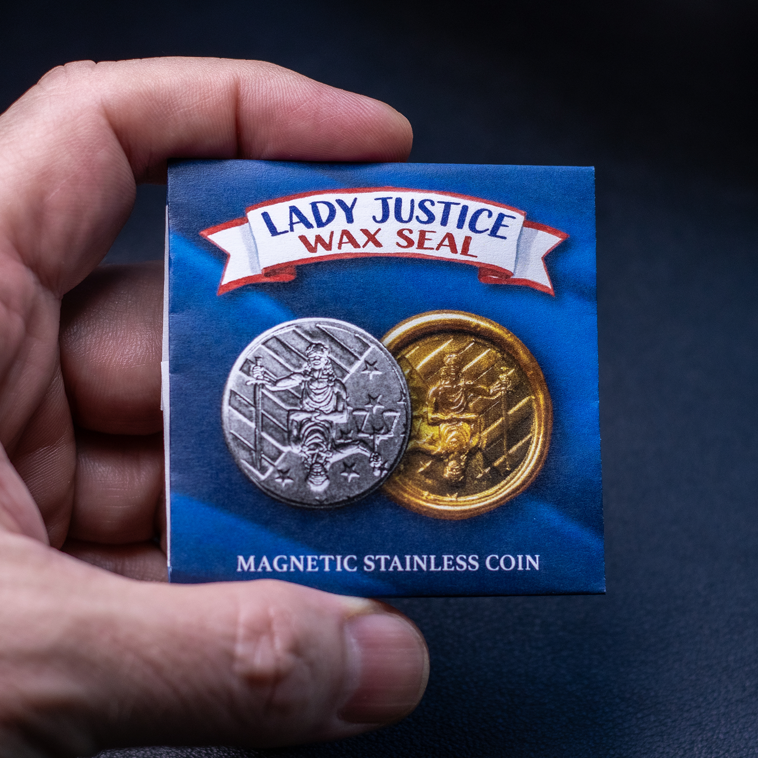 Lady Justice Wax Seal Coin