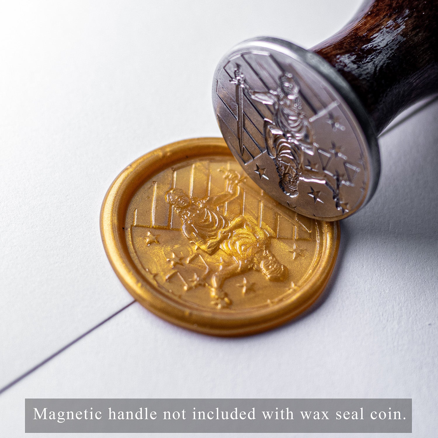 Lady Justice Wax Seal Coin