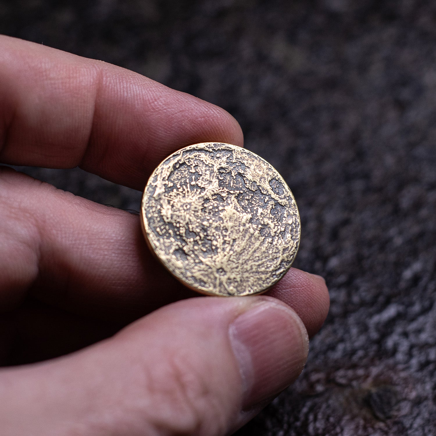 Harvest Moon Brass Coin - 1" | Shire Post Mint Lunar Gifts