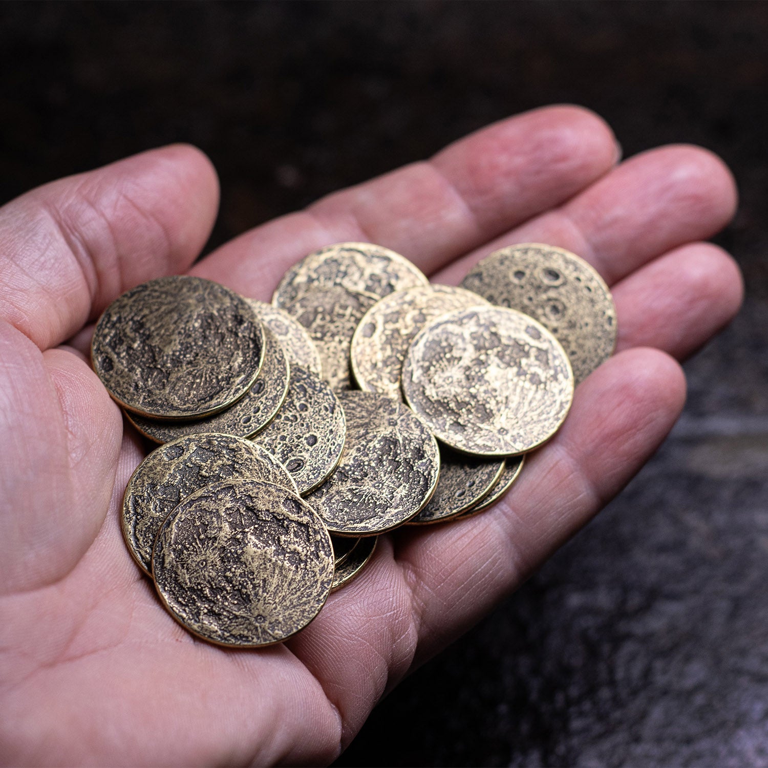 Harvest Moon Brass Coin - 1" | Shire Post Mint Lunar Gifts