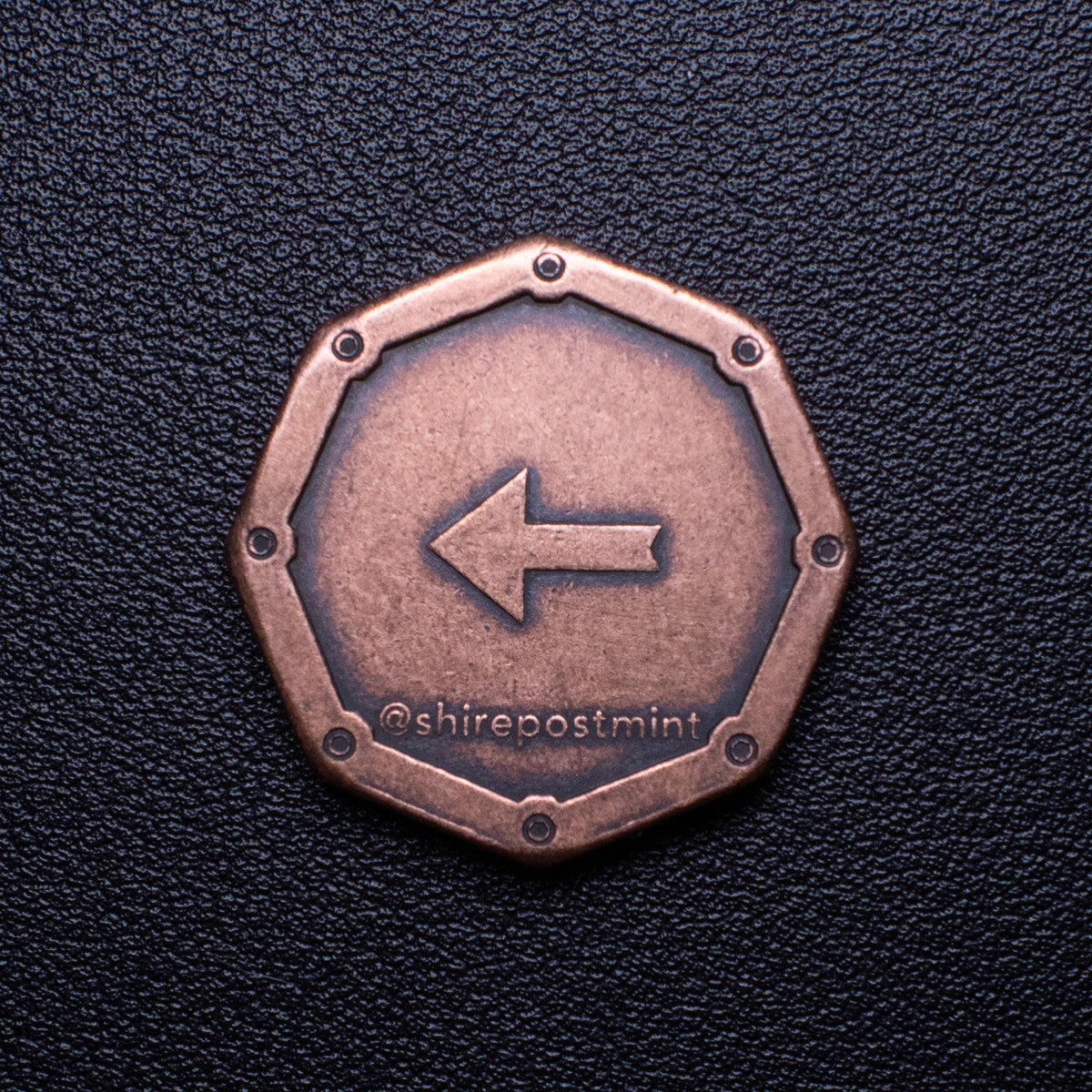 Magic Octagon Brain Teaser Coin in Solid Copper