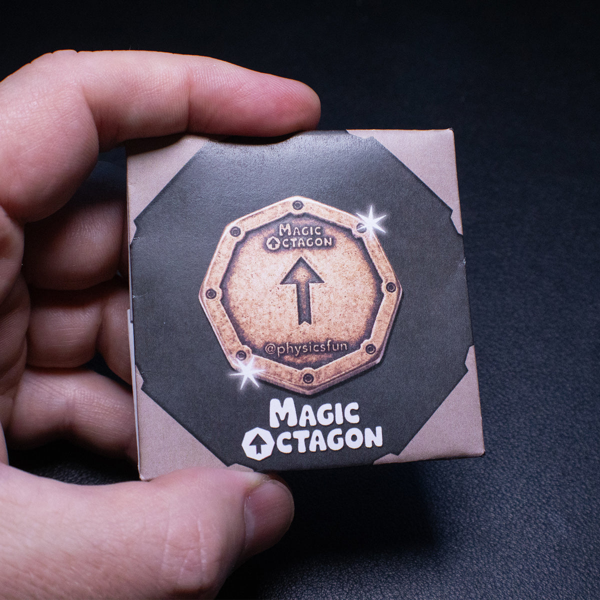 Magic Octagon Brain Teaser Coin in Solid Copper