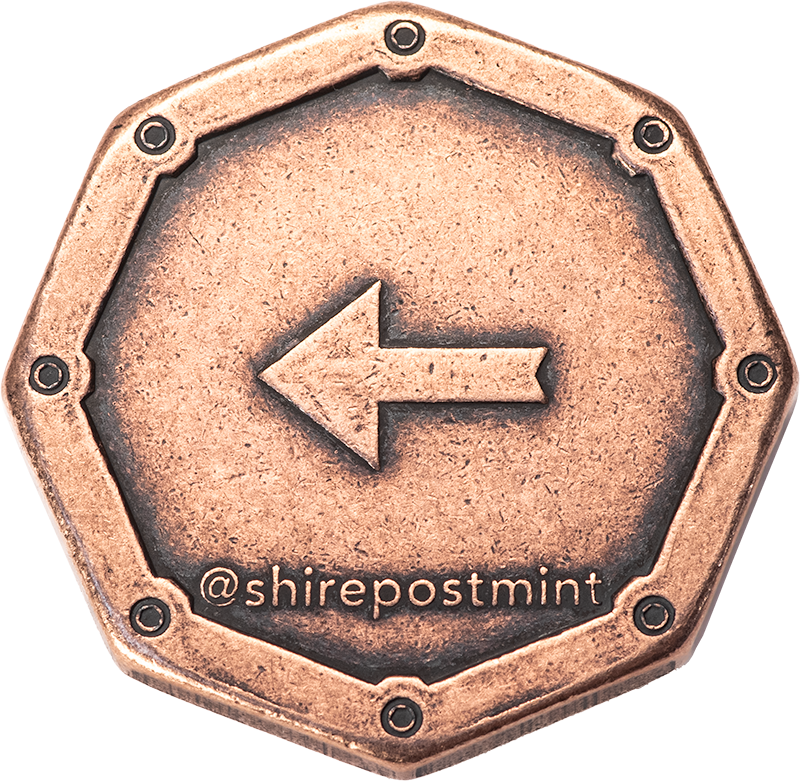 Magic Octagon Brain Teaser Coin in Solid Copper
