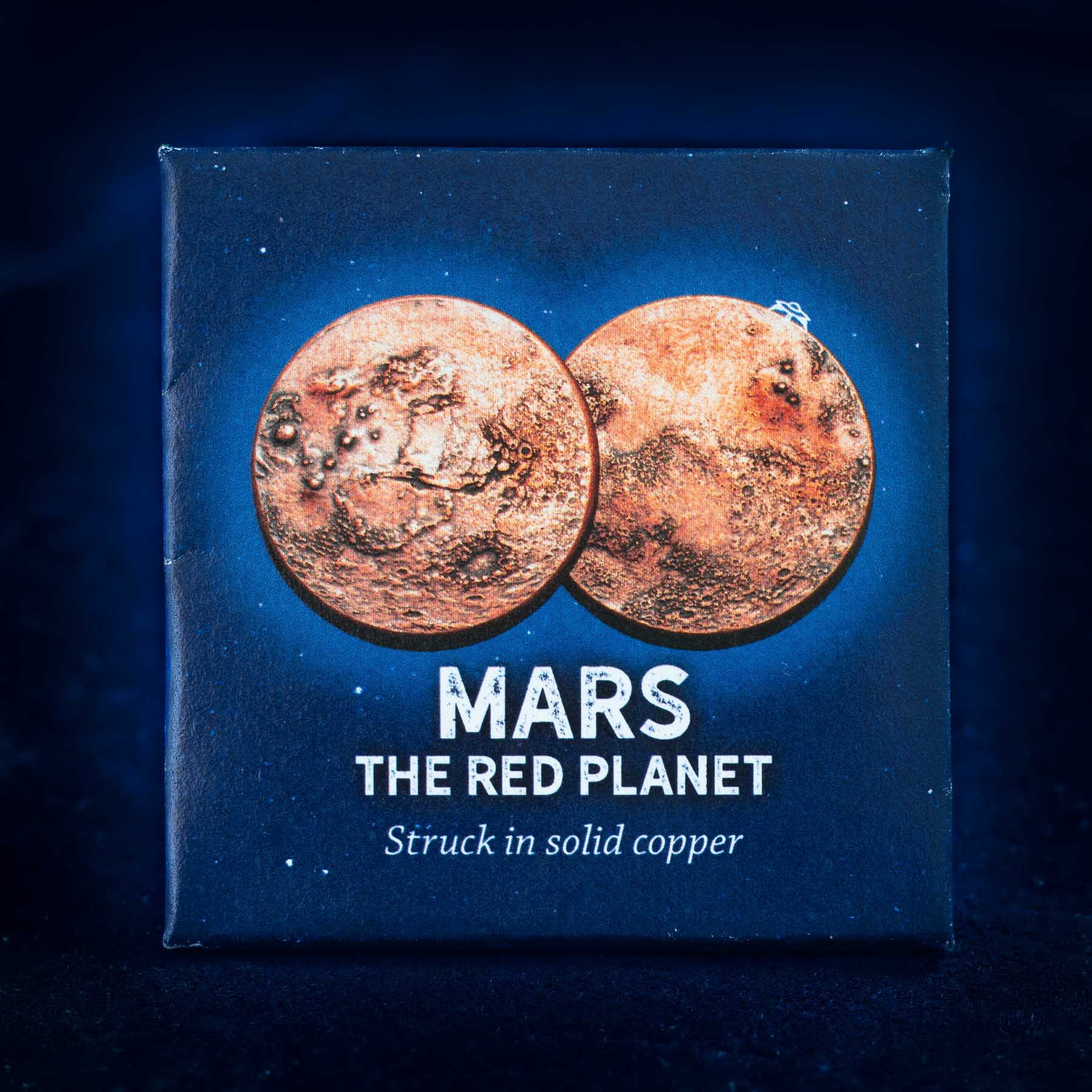 Mars red planet martian olympus mons valles marineris space necklace pendant | Shire Post Mint