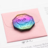 Memento Mori / Memento Vivere Reminder Niobium Coin, Rainbow