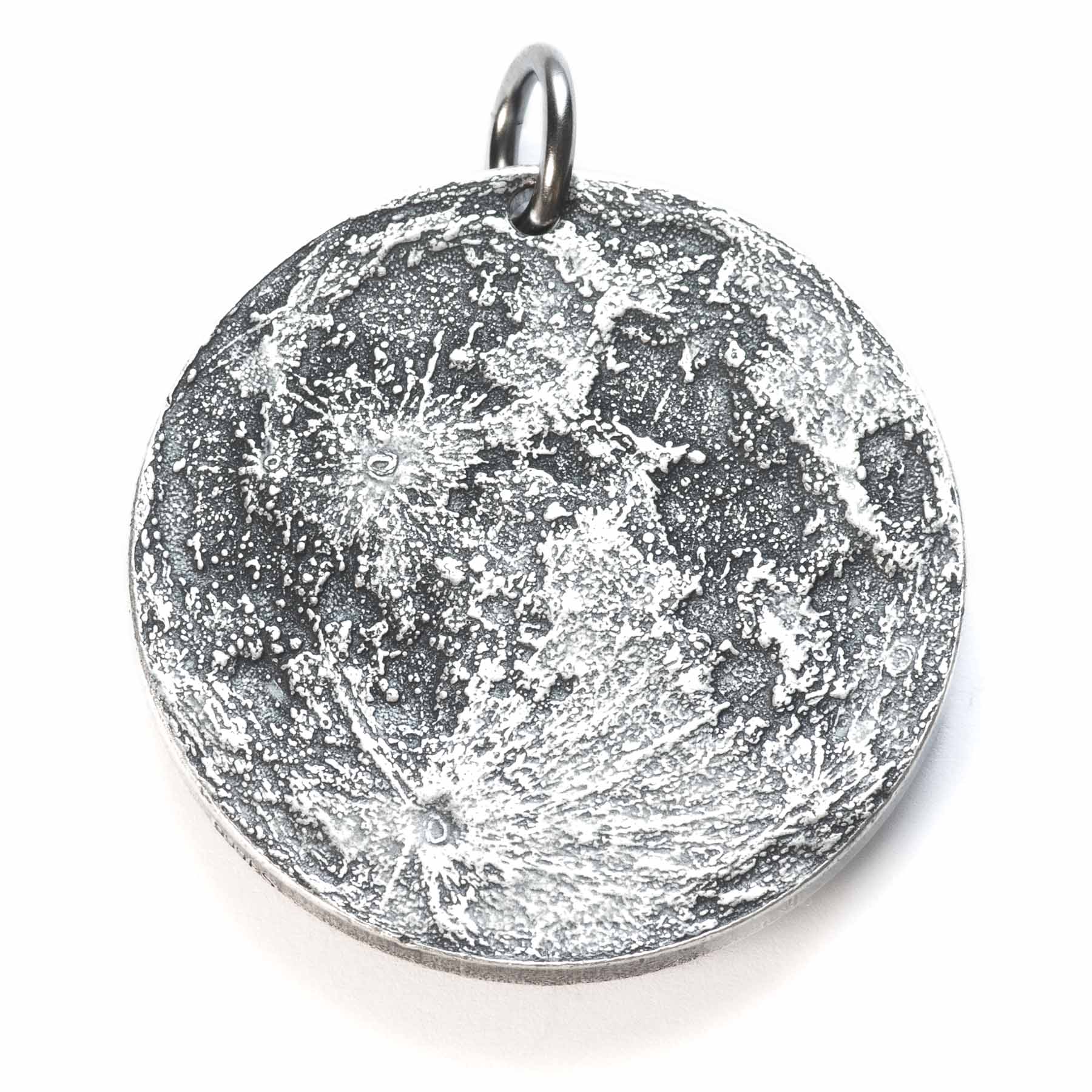 Fine Silver Supermoon Necklace Pendant Charm by Shire Post Mint 999 FS