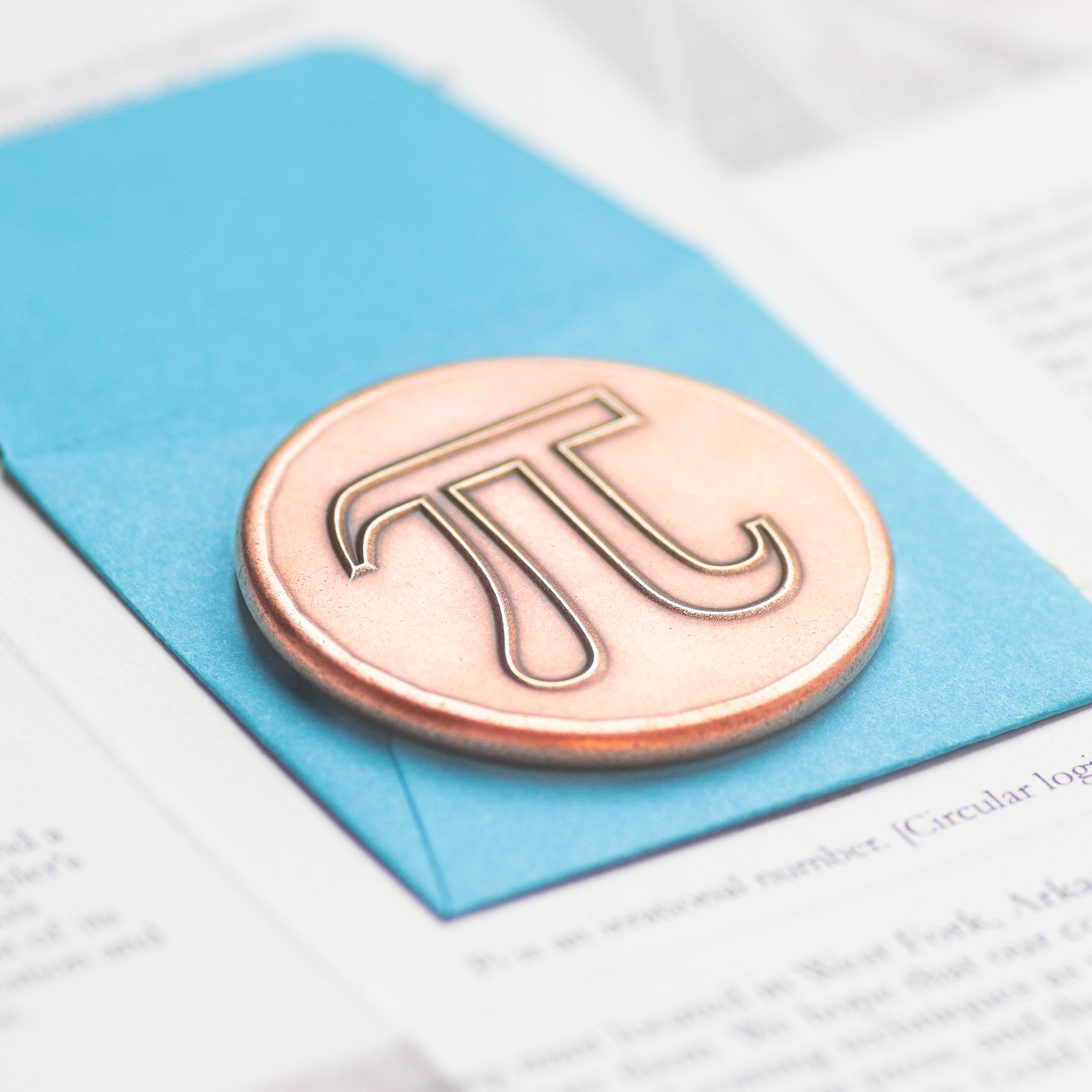 Pi 3.14 Coin in Copper