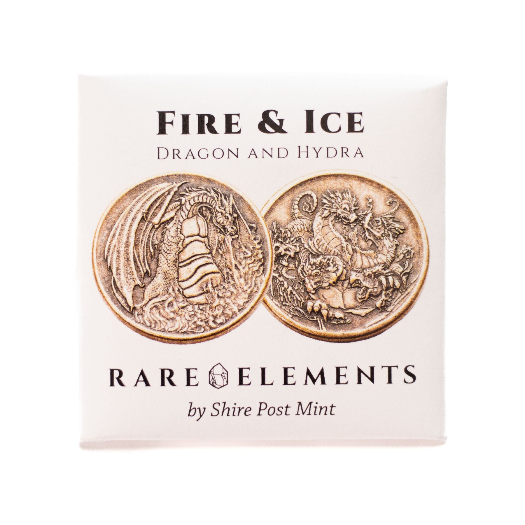 Fire Dragon and Ice Hydra Copper Token