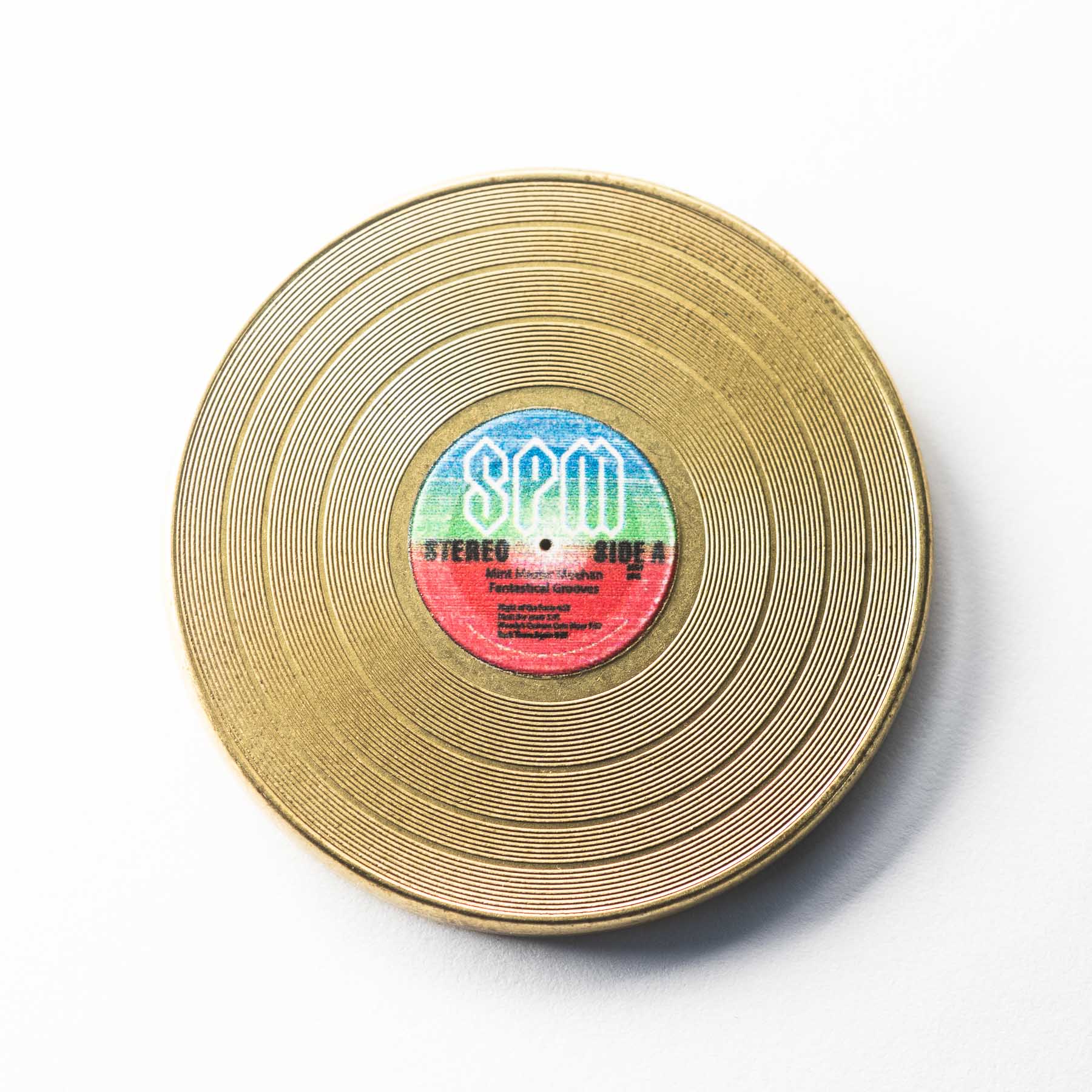 Record Spinner - Brass
