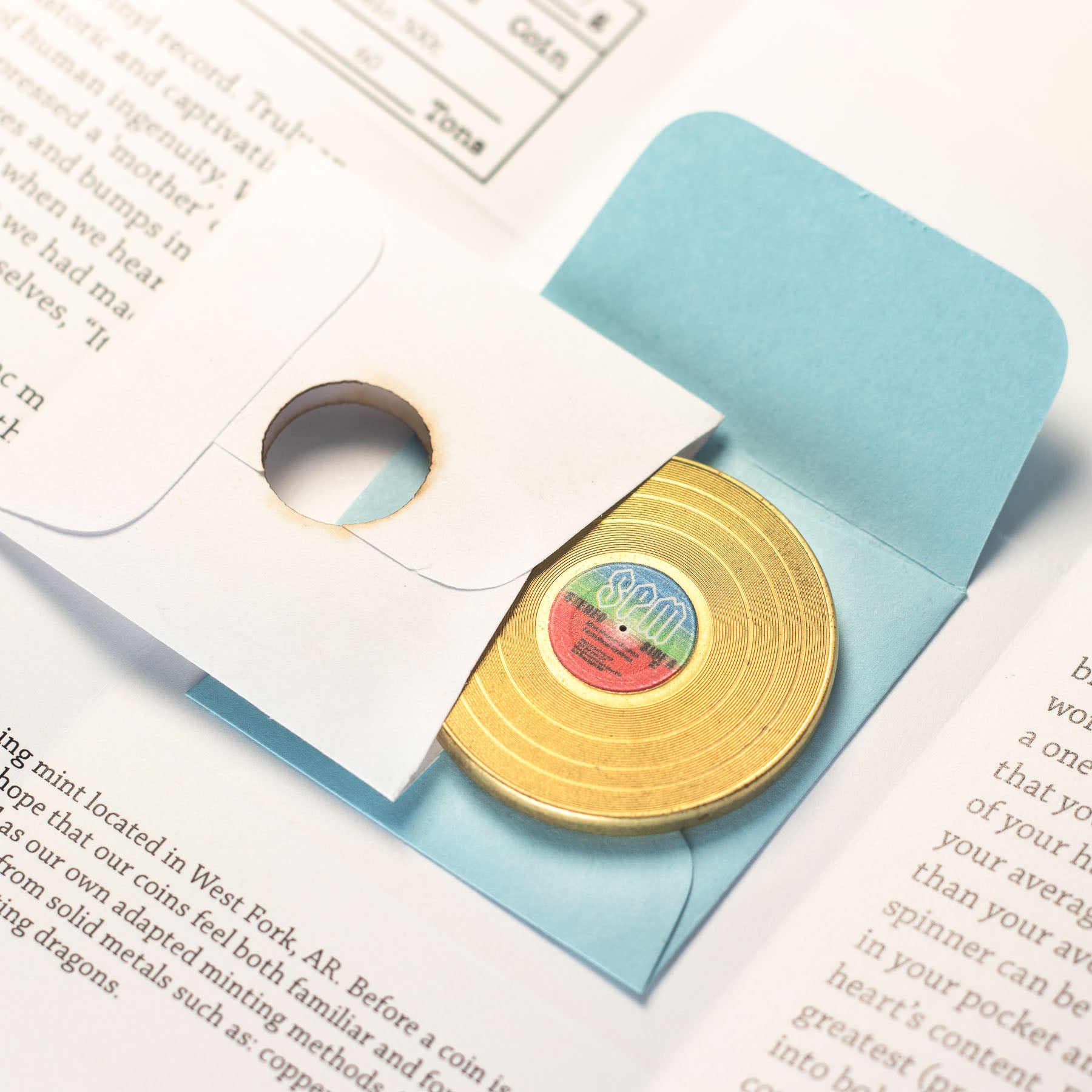 Record Spinner - Brass