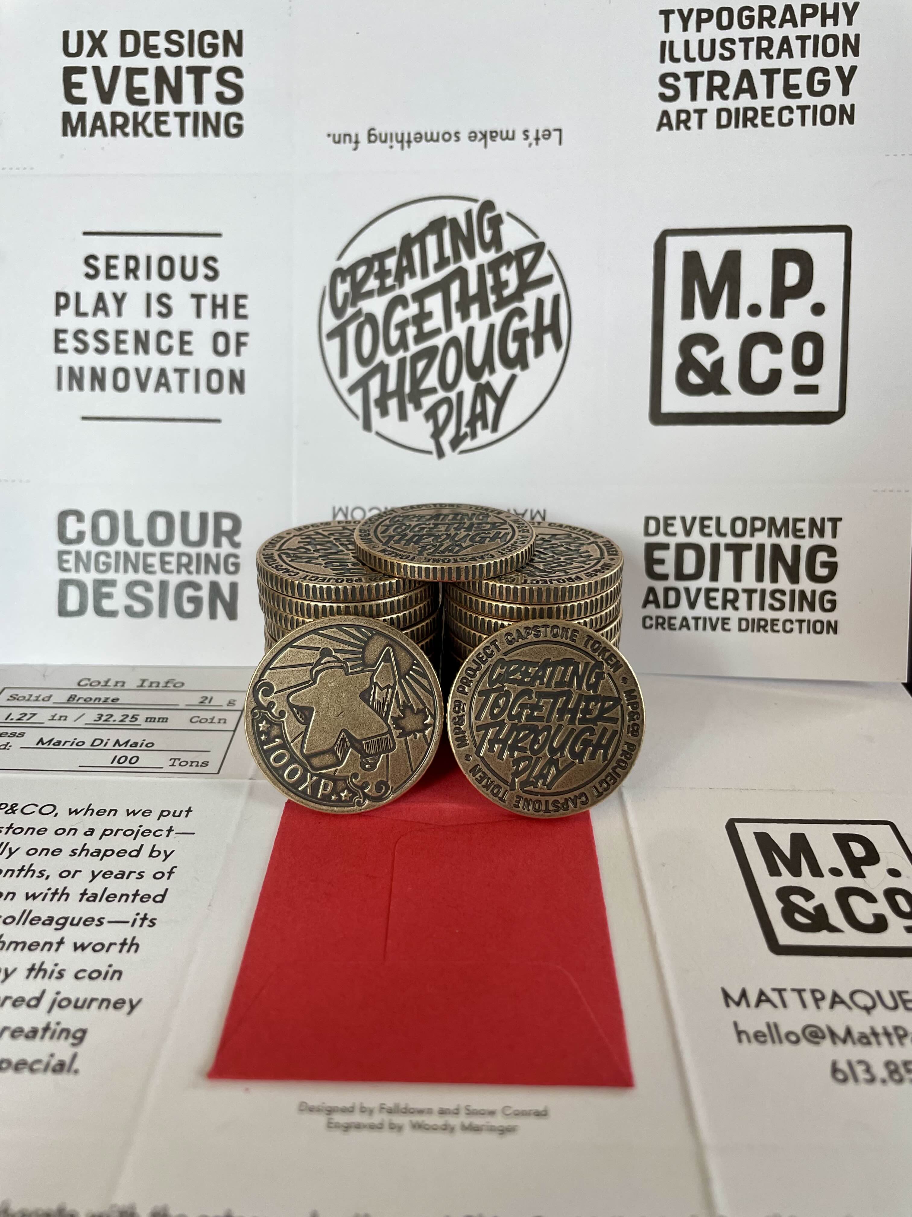 MP&Co Thin Token w/Meeple Custom Contact