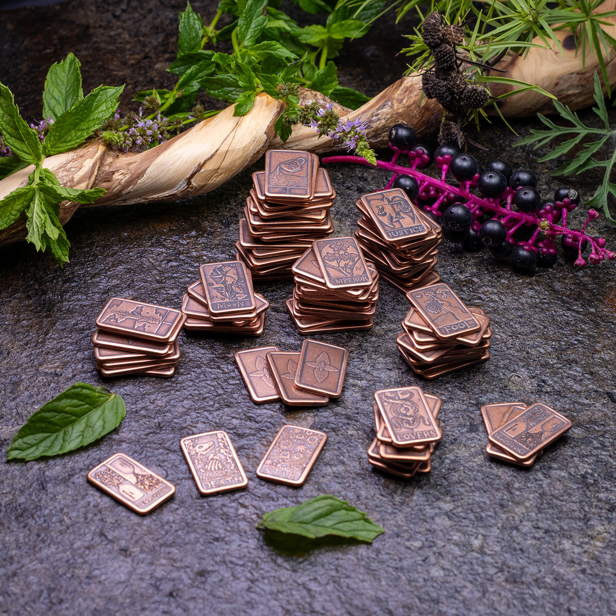 The Mint Tarot - 78-Coin Copper Tarot Set