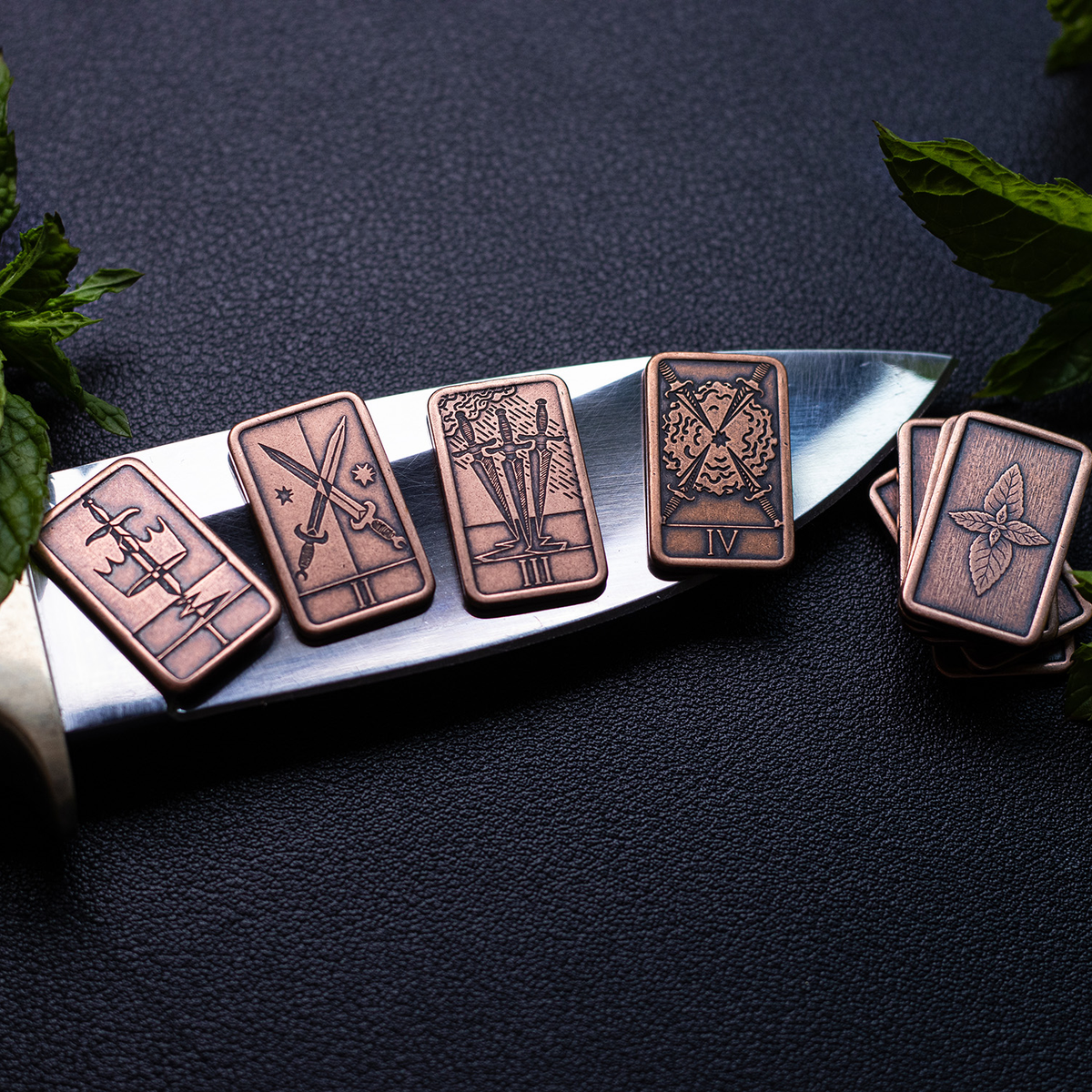 The Mint Tarot - 78-Coin Copper Tarot Set