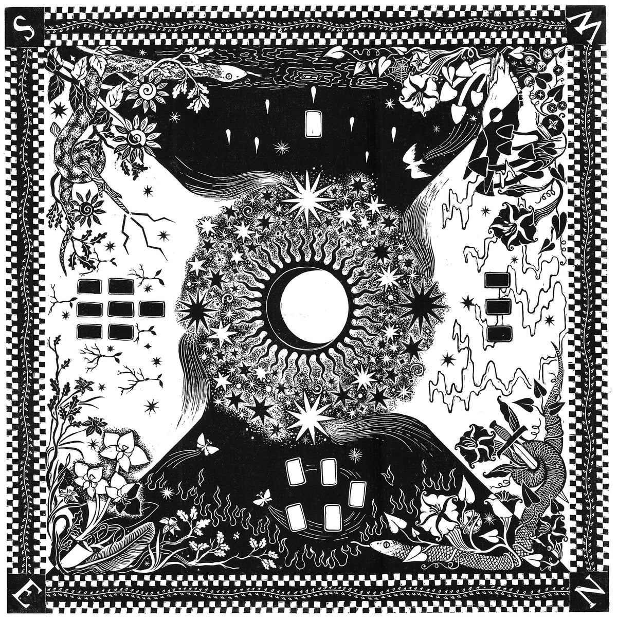 Mint Tarot Reading Cloth