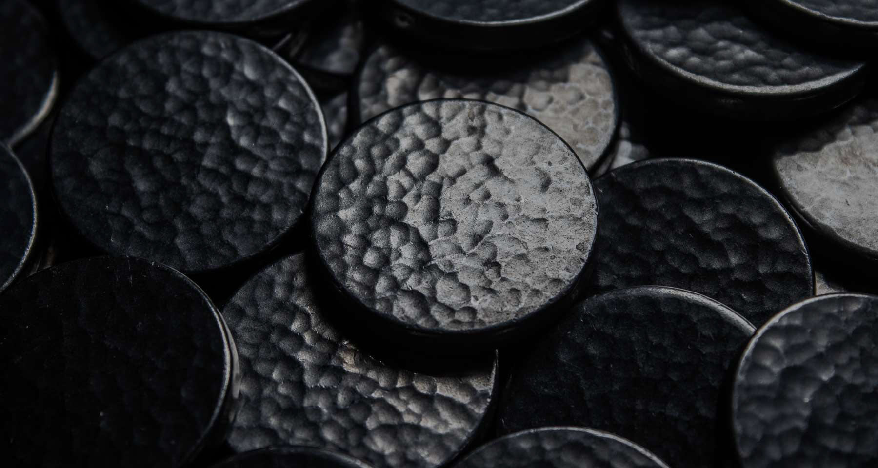 Hammered Worry Coin Blackened | Shire Post Mint Newsletter