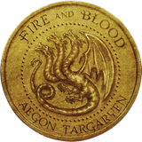 Aegon Targaryen Golden Dragon Coin
