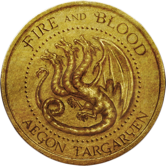 Aegon Targaryen Golden Dragon Coin