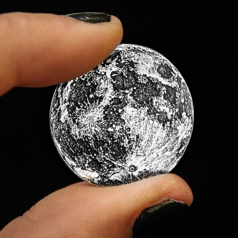 Full Moon Coin in 1/4 oz 999 fine Silver by Shire Post Mint