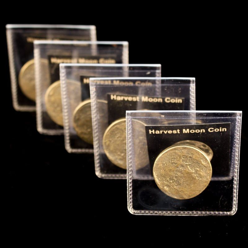 Harvest Moon Bundle - Set of 5 Brass Moon Coins | Shire Post Mint Lunar Gifts