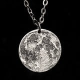 Full Moon 1/4 oz Silver Necklace on 30" chain by Shire Post Mint