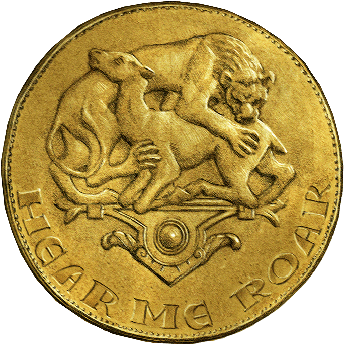 Loreon Lannister Golden Lion Coin