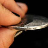 Silver Supermoon Necklace - Large 1.5" Pendant on 30" Chain